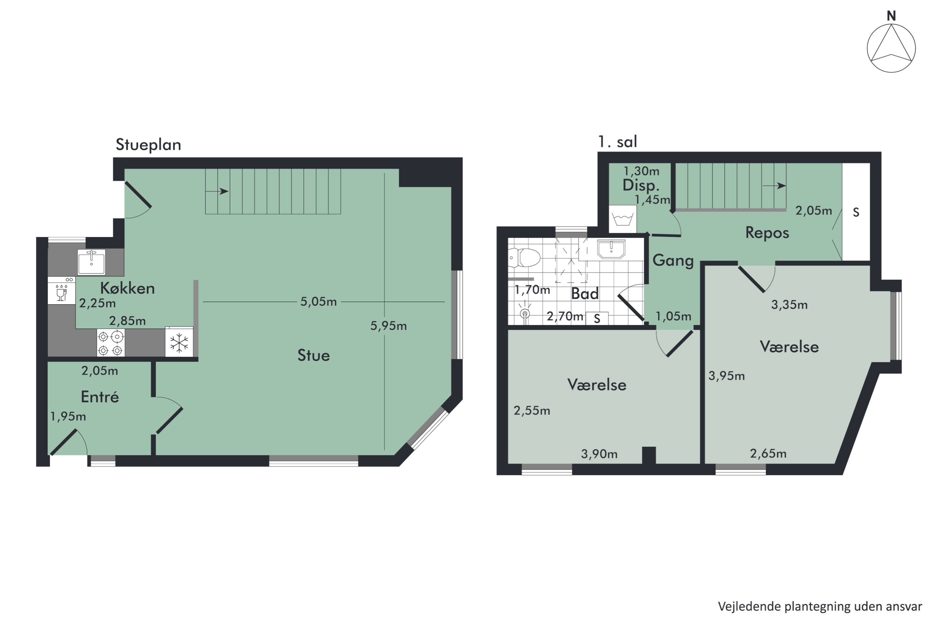 Plantegninger billede af Hirsevej 2A, Vejgaard, 9000 Aalborg
