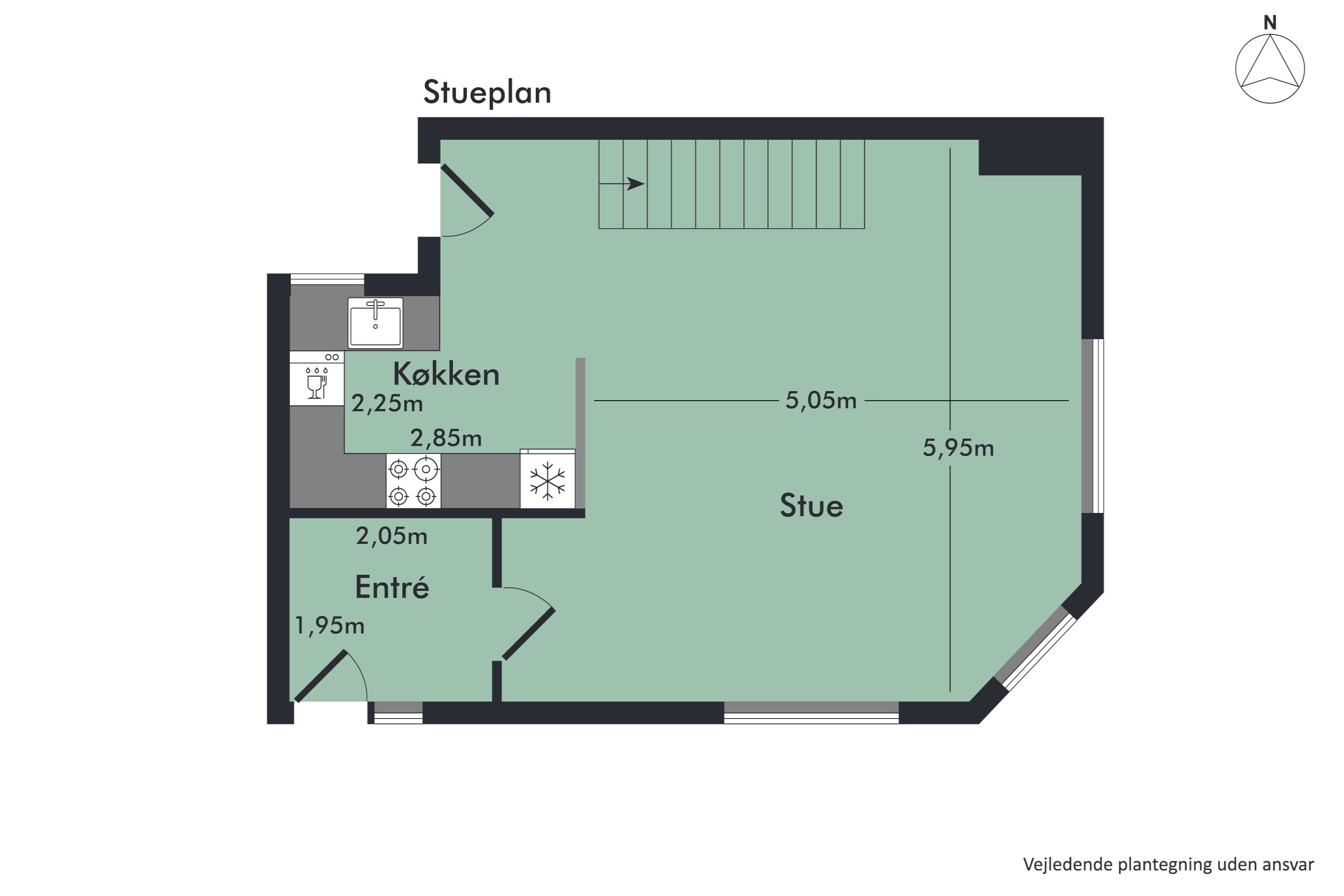 Plantegninger billede af Hirsevej 2A, Vejgaard, 9000 Aalborg
