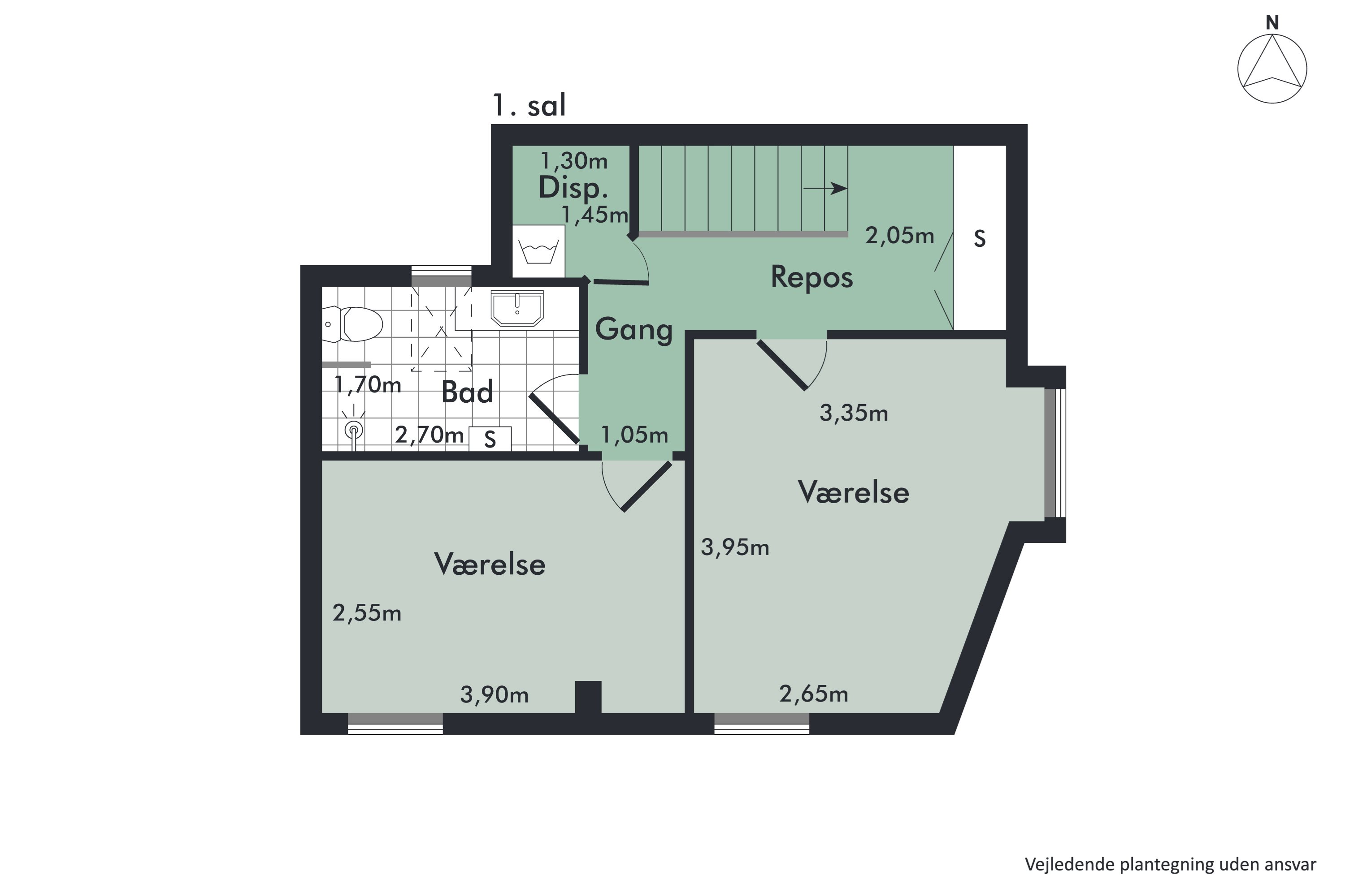Plantegninger billede af Hirsevej 2A, Vejgaard, 9000 Aalborg