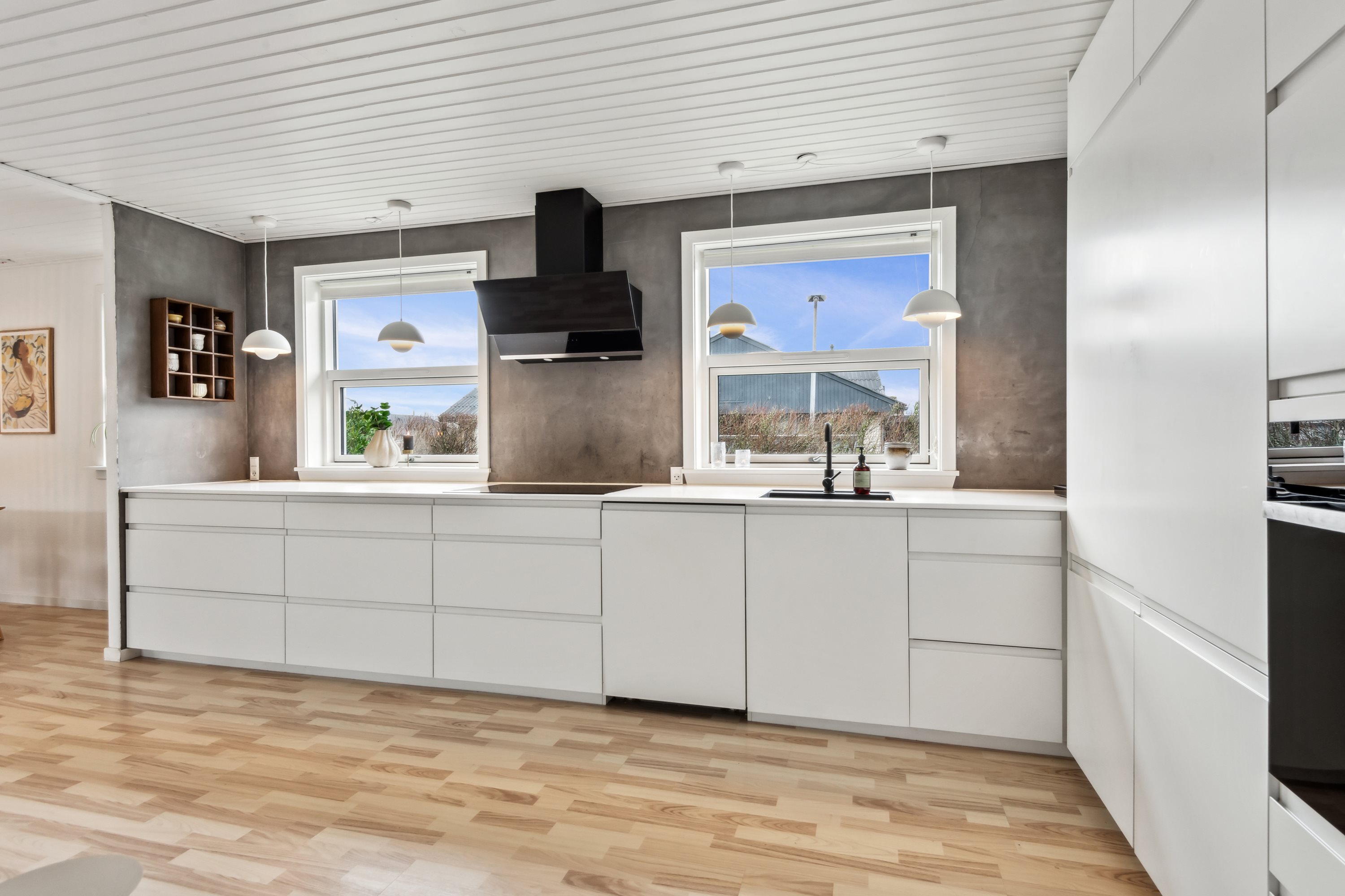 Fremhævet køkken billede i fuldskærmstilstand. Billede af Bymarken 34, Sørup, 9530 Støvring