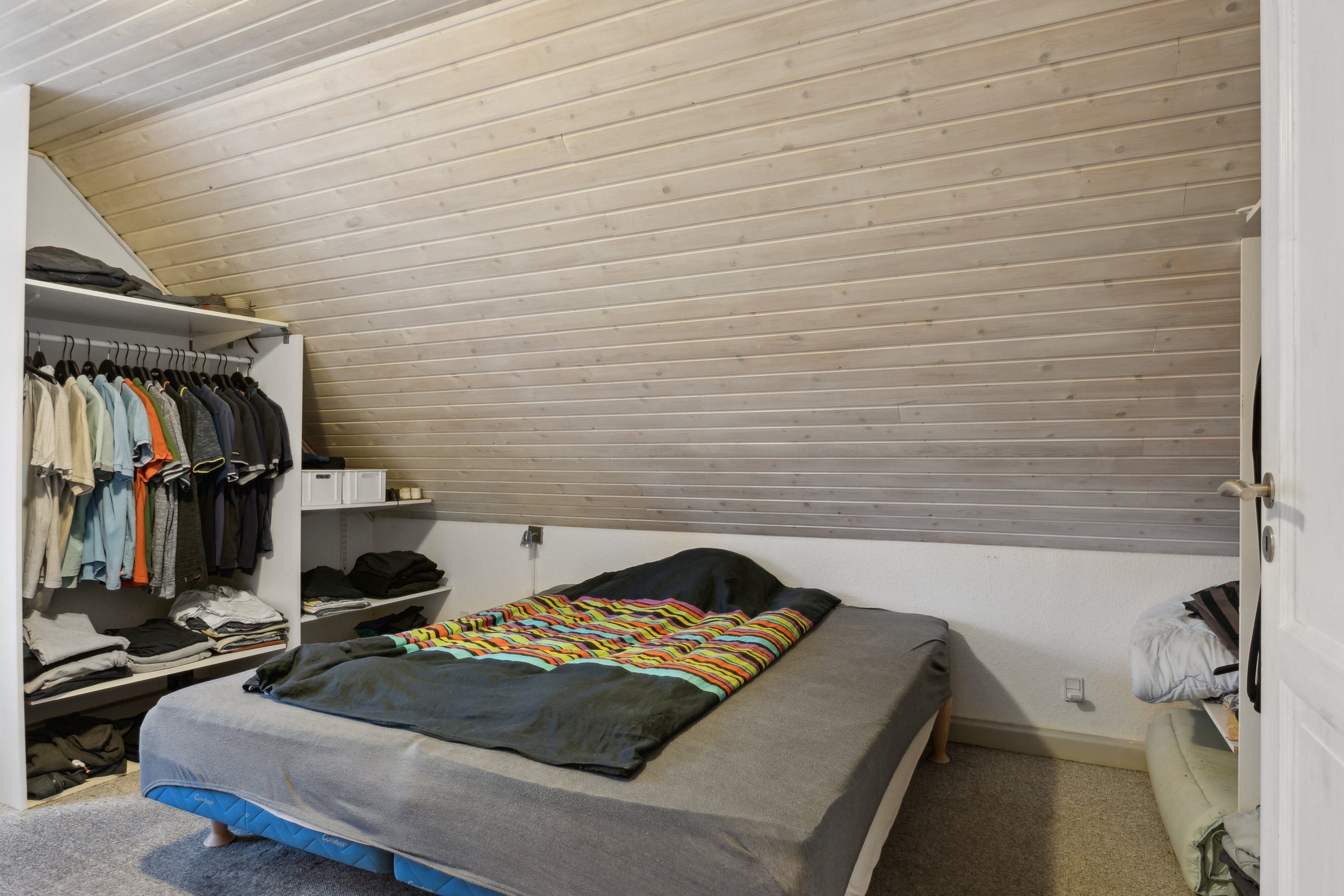 Fremhævet soveværelse billede i fuldskærmstilstand. Billede af Birkevej 43, 7442 Engesvang