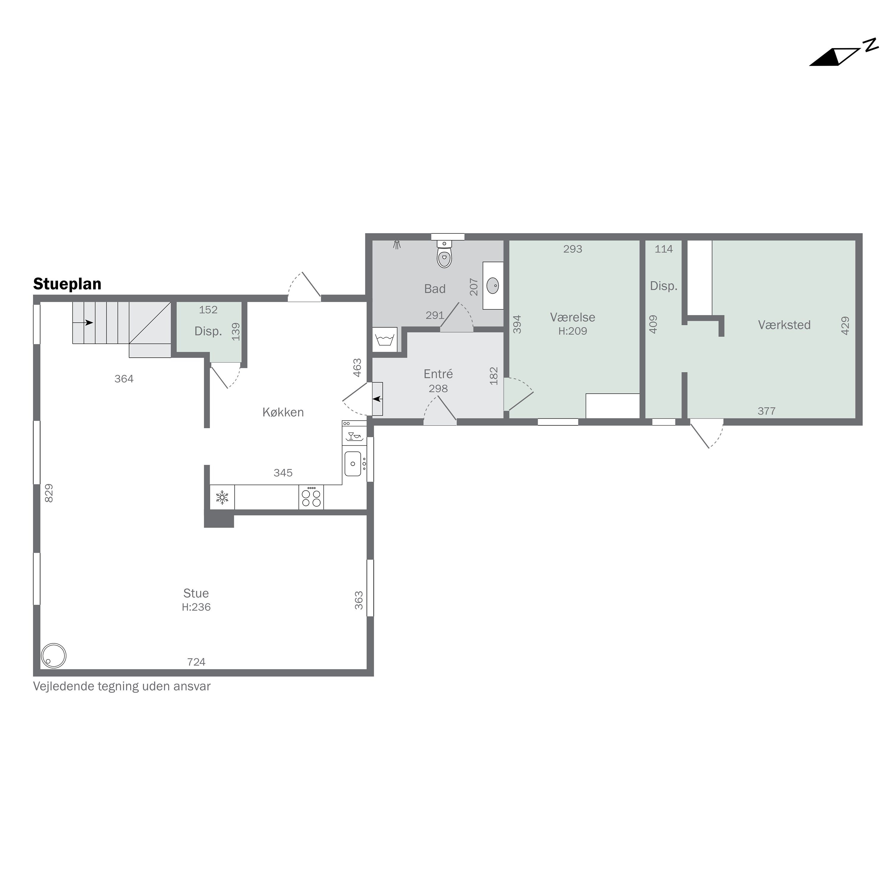 Plantegninger billede af Birkevej 43, 7442 Engesvang