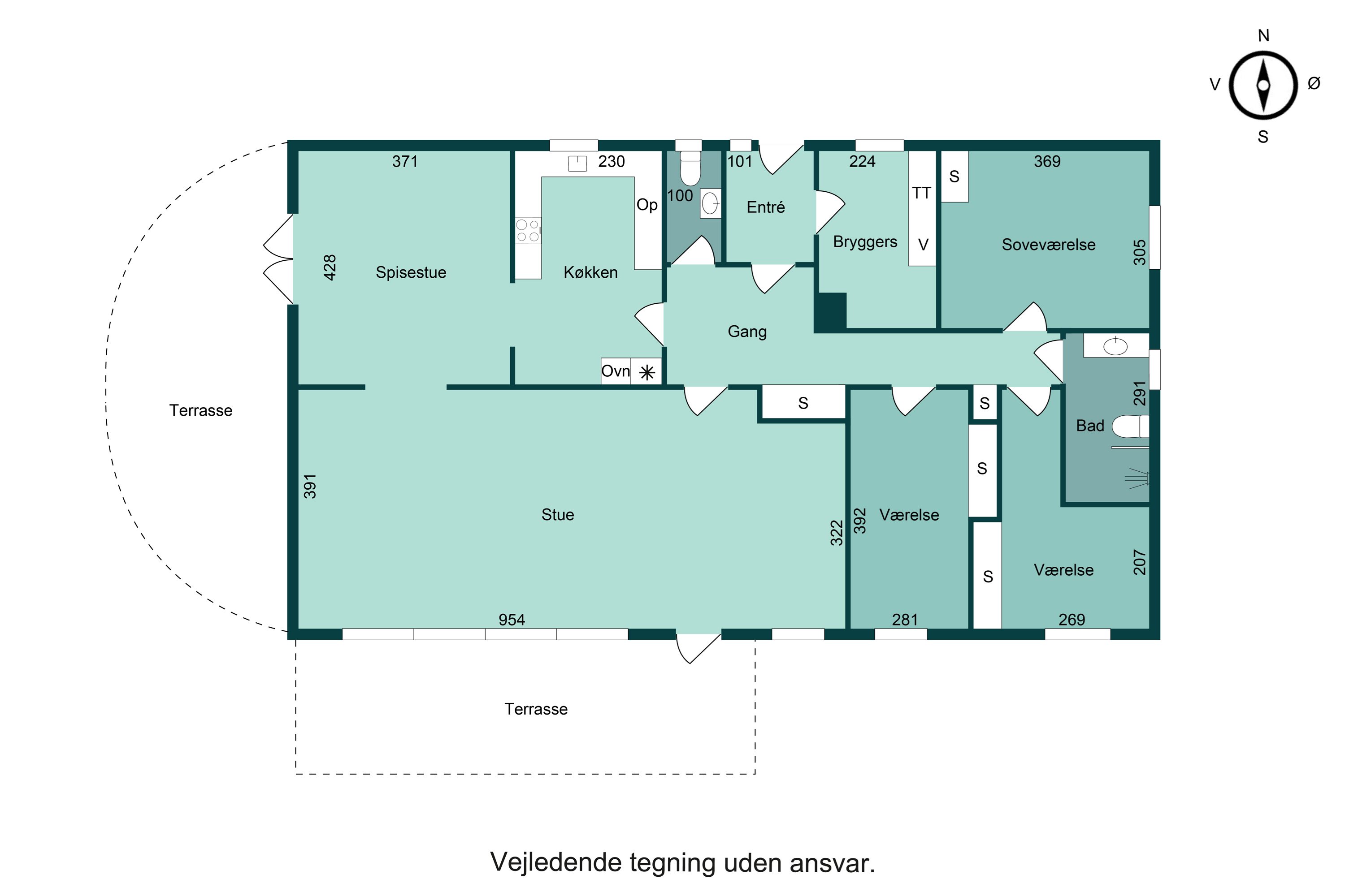 Plantegninger billede af Kildevej 13, 7130 Juelsminde