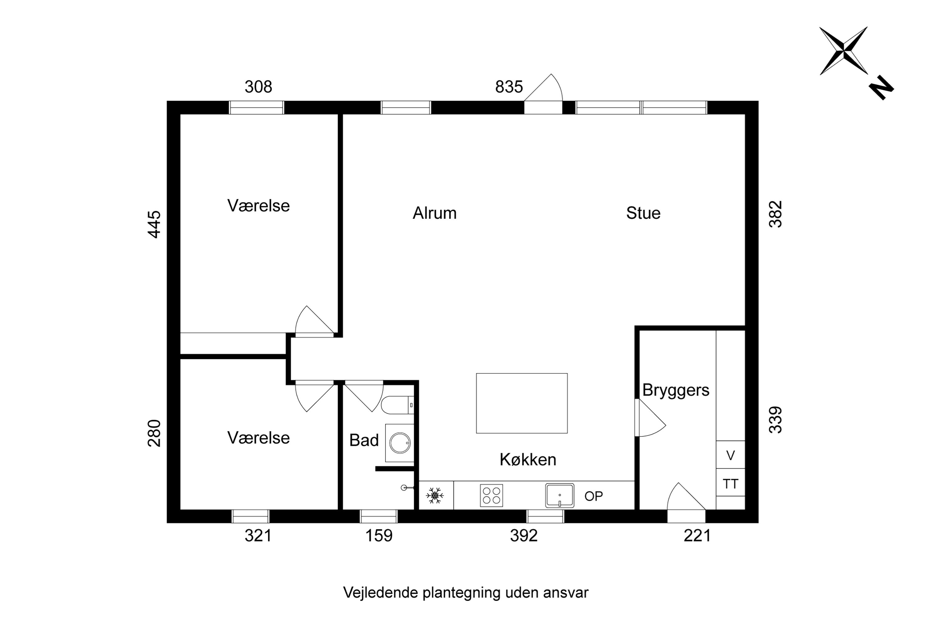 Plantegninger billede af Solsikkevej 11, 8700 Horsens