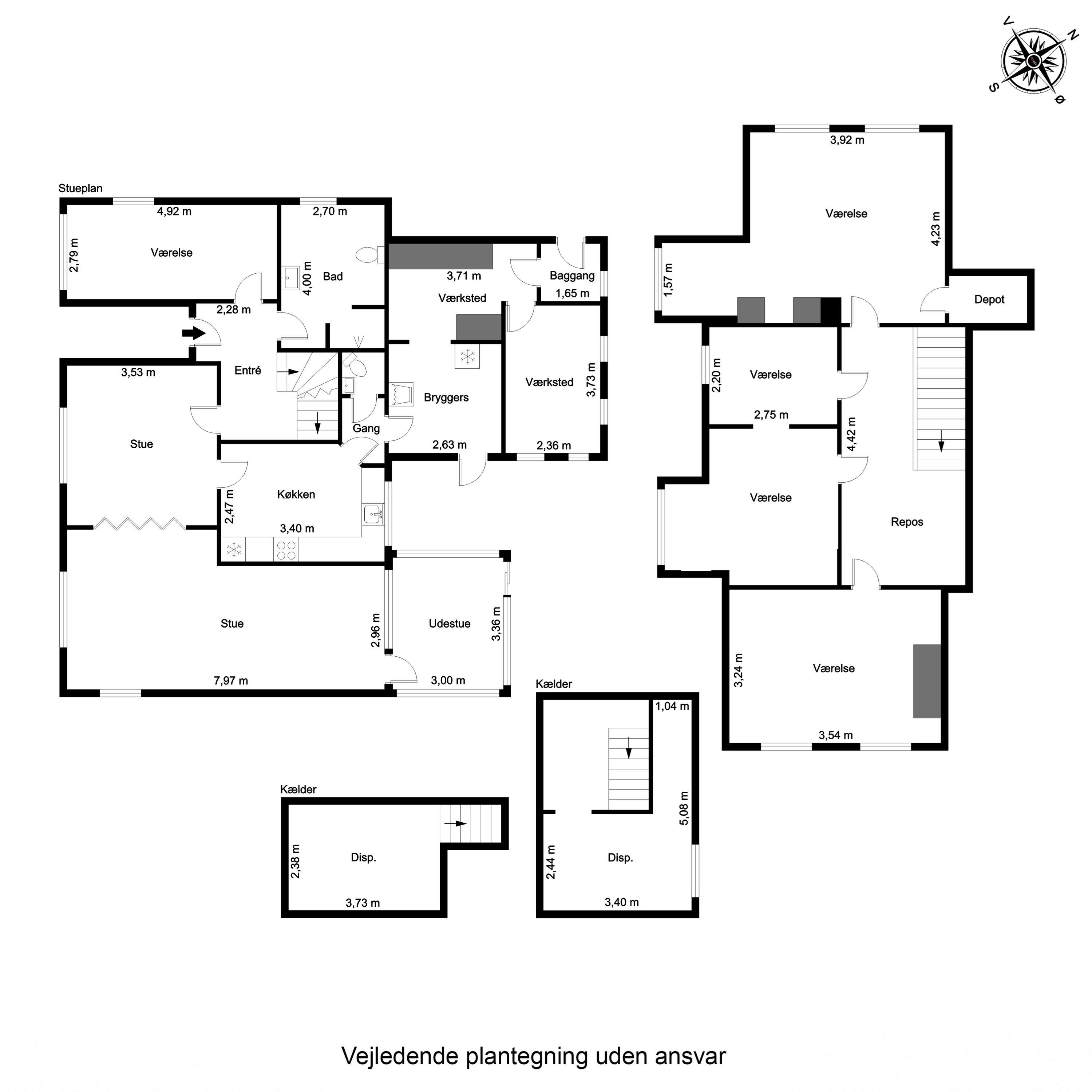 Plantegninger billede af Svendborgvej 38, Hjallese, 5260 Odense S