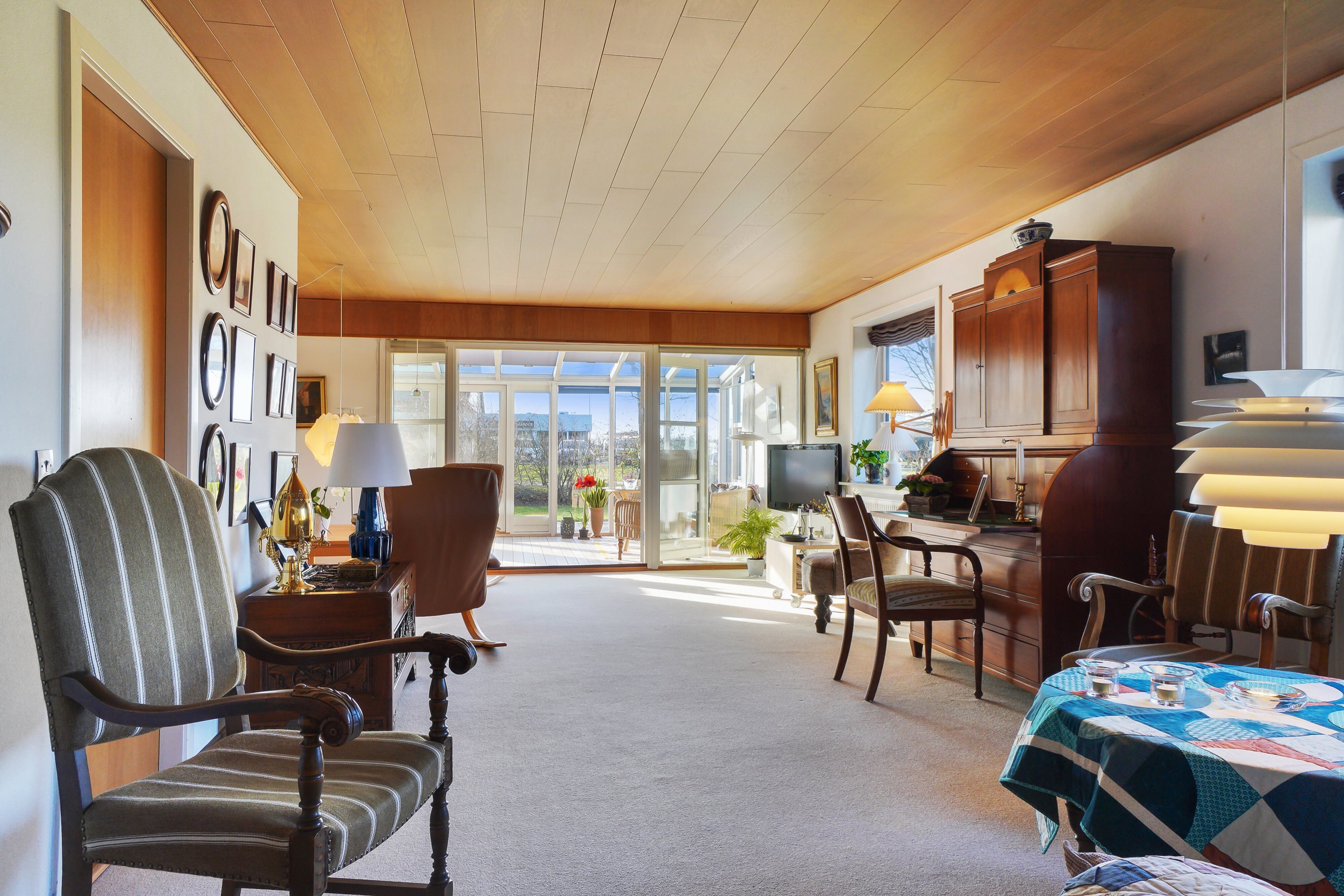 Fremhævet stue billede i fuldskærmstilstand. Billede af Soltoften 6, 7900 Nykøbing M