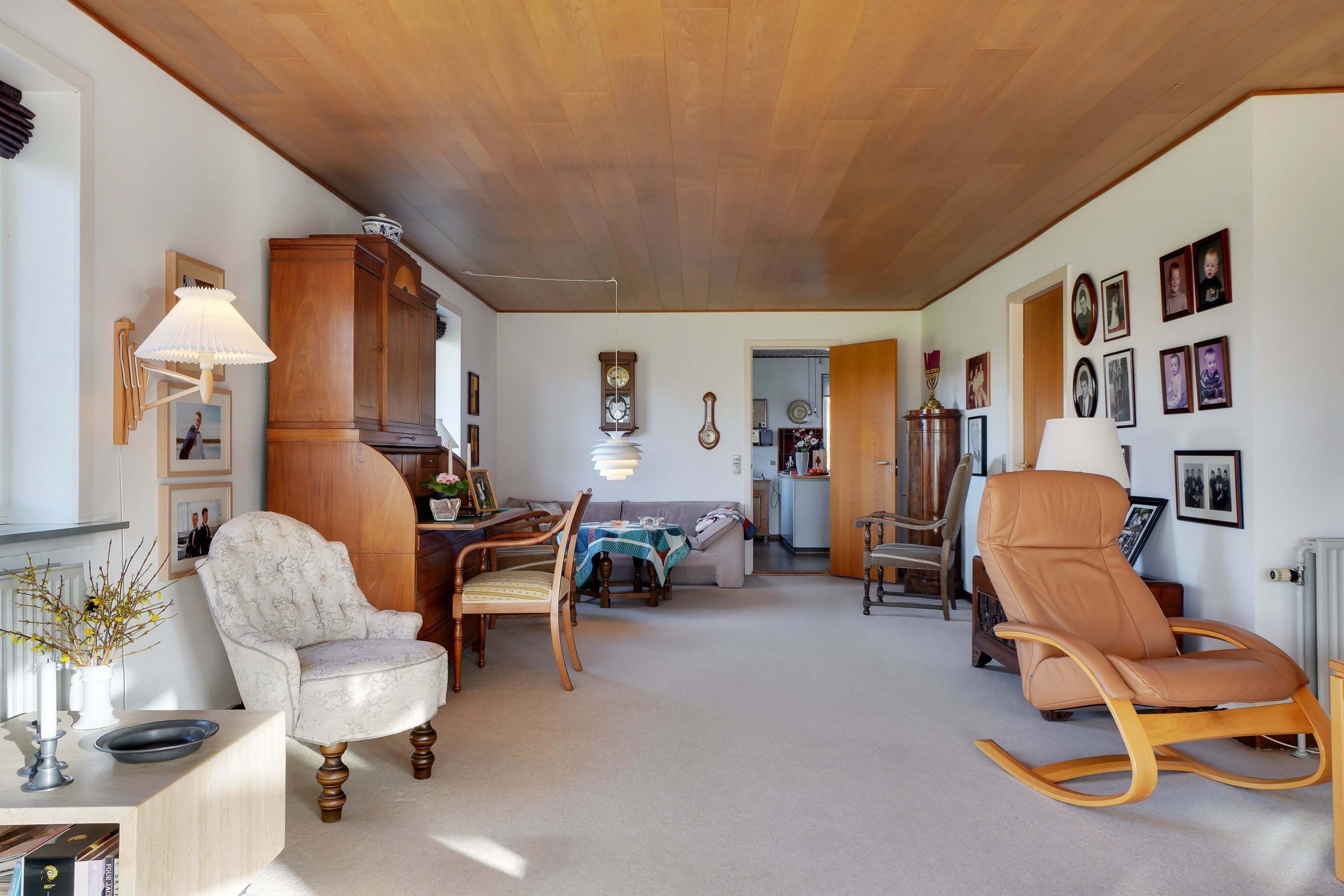 Fremhævet stue billede i fuldskærmstilstand. Billede af Soltoften 6, 7900 Nykøbing M