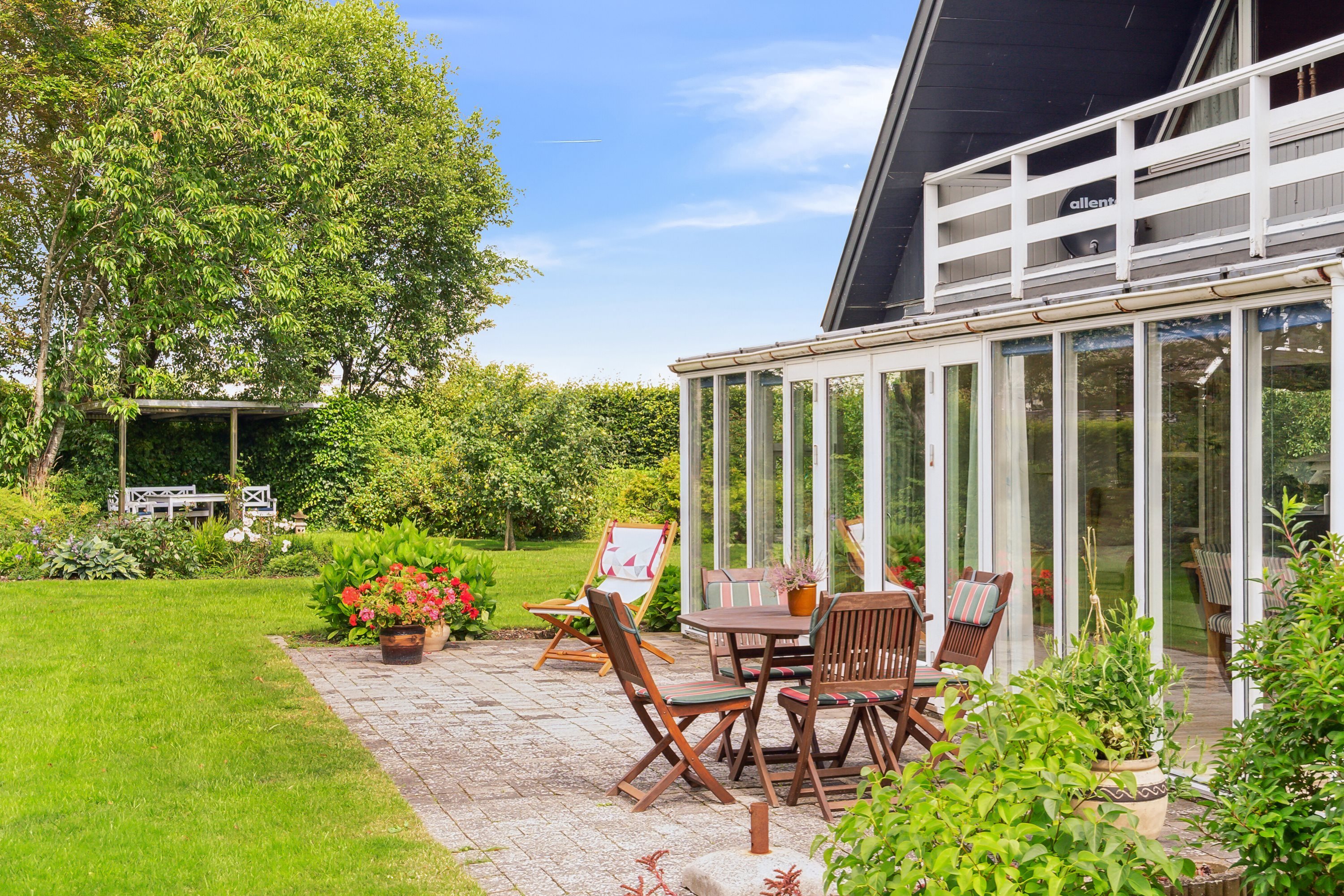 Fremhævet terrasse billede i fuldskærmstilstand. Billede af Soltoften 6, 7900 Nykøbing M