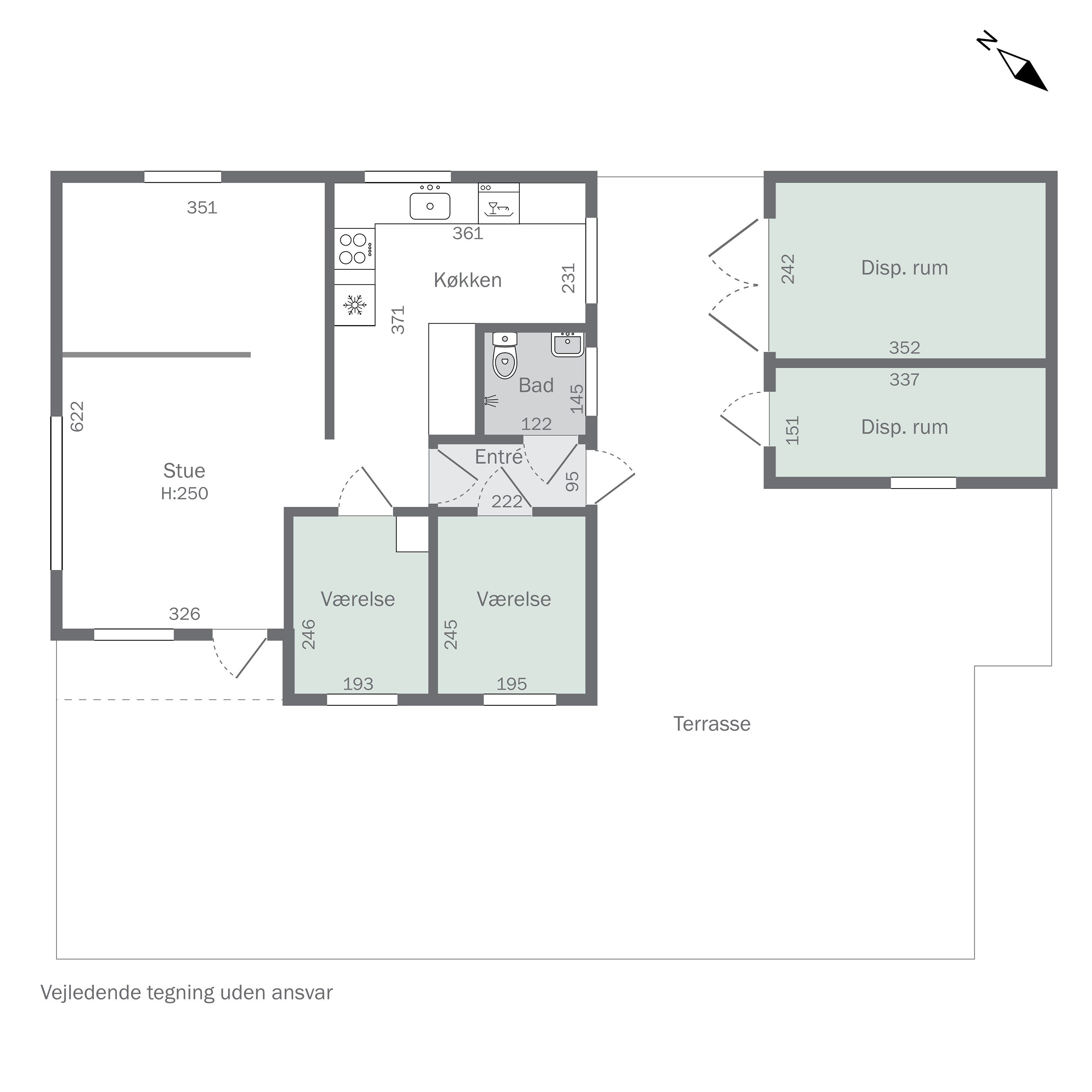 Plantegninger billede af Dompapvej 7, St Kongsmark, 4200 Slagelse