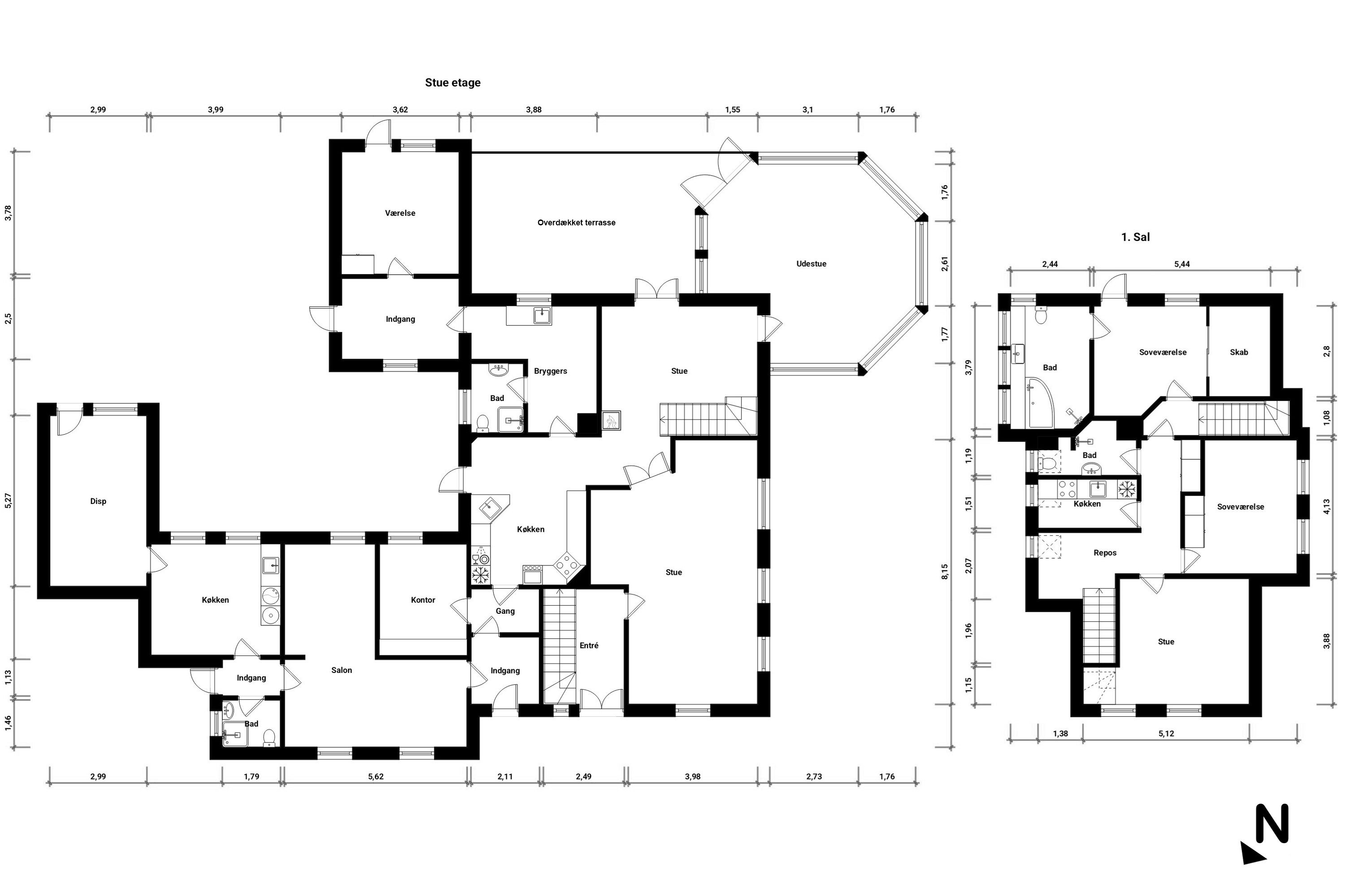 Plantegninger billede af Grønsundsvej 326A, Horbelev, 4871 Horbelev