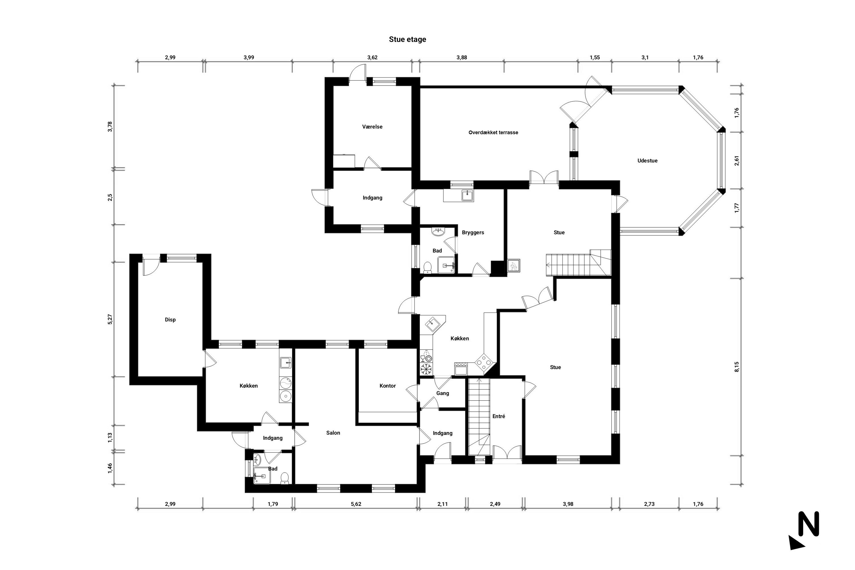 Plantegninger billede af Grønsundsvej 326A, Horbelev, 4871 Horbelev