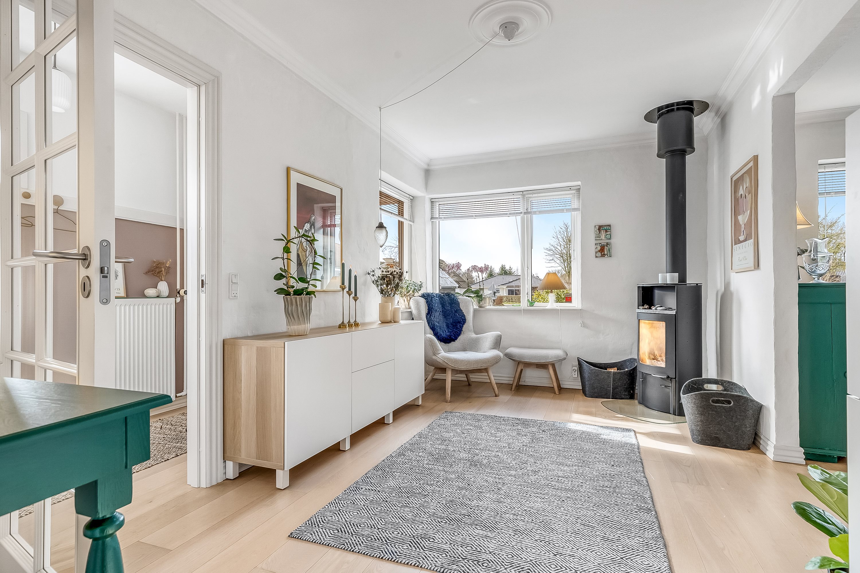 Fremhævet stue billede i fuldskærmstilstand. Billede af Koldingvej 5, Vester Nebel, 6040 Egtved