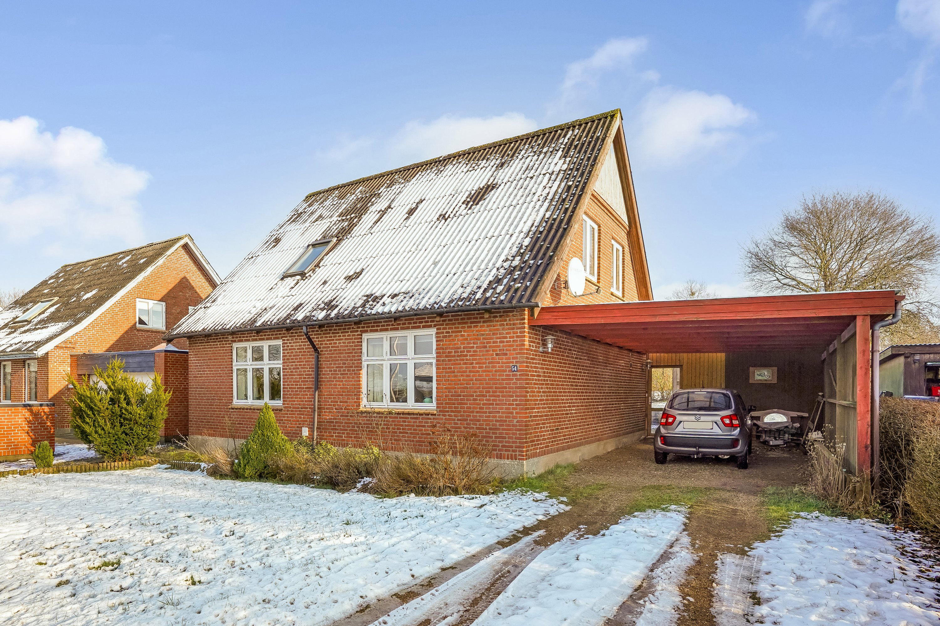 Fremhævet andet billede i fuldskærmstilstand. Billede af Vindelevvej 54, Vindelev, 7300 Jelling