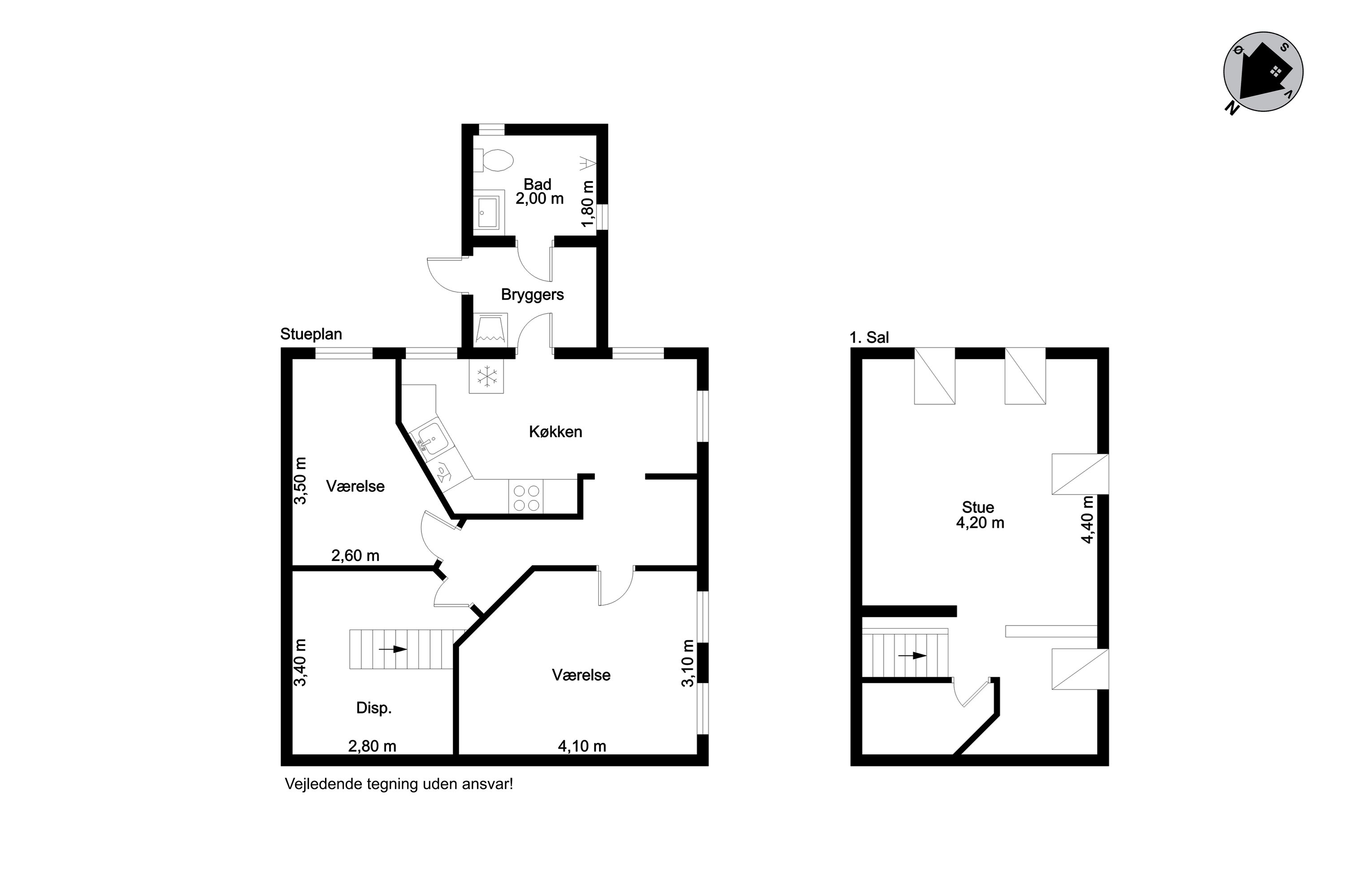 Plantegninger billede af Rudbølvej 27, 6280 Højer