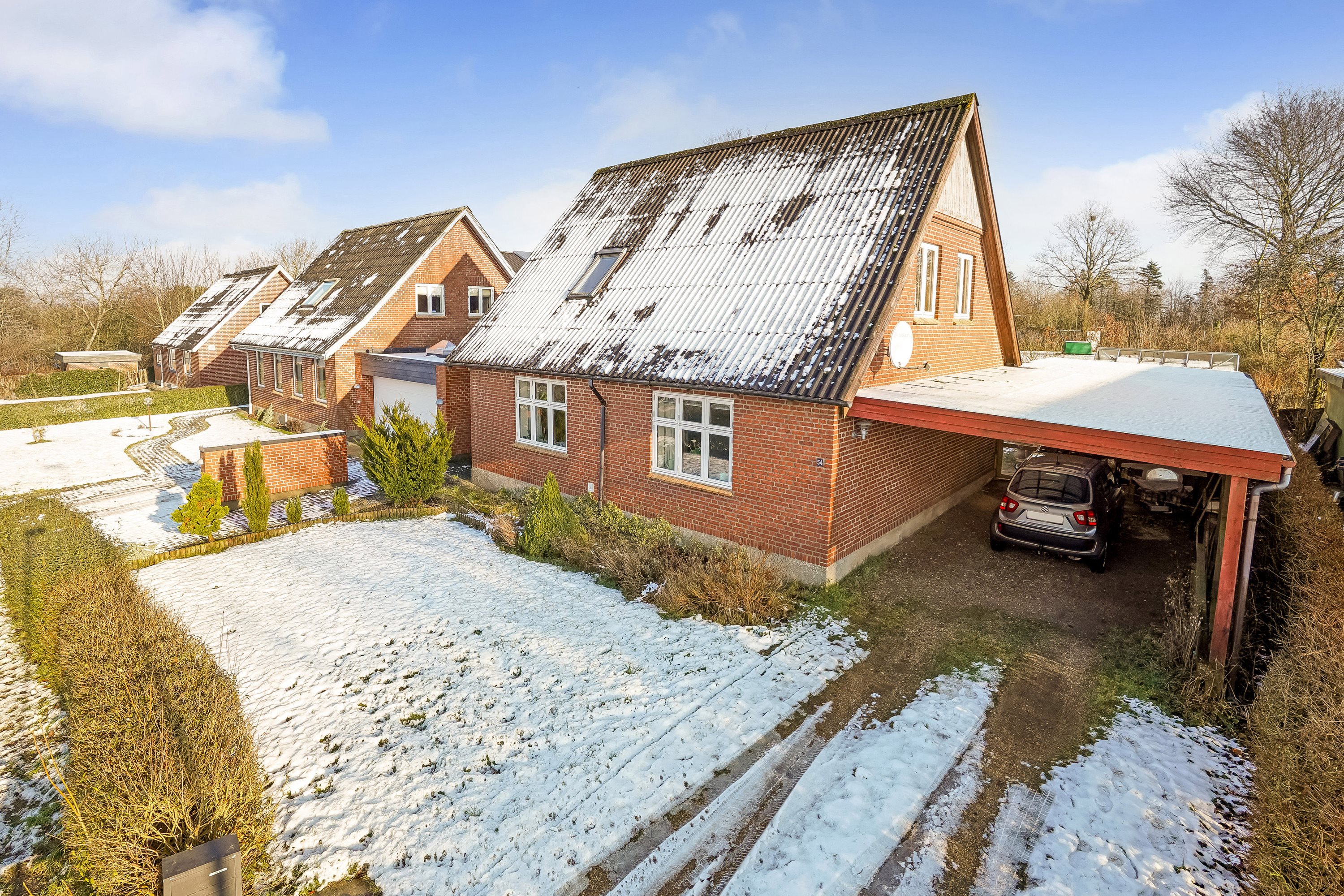 Fremhævet andet billede i fuldskærmstilstand. Billede af Vindelevvej 54, Vindelev, 7300 Jelling