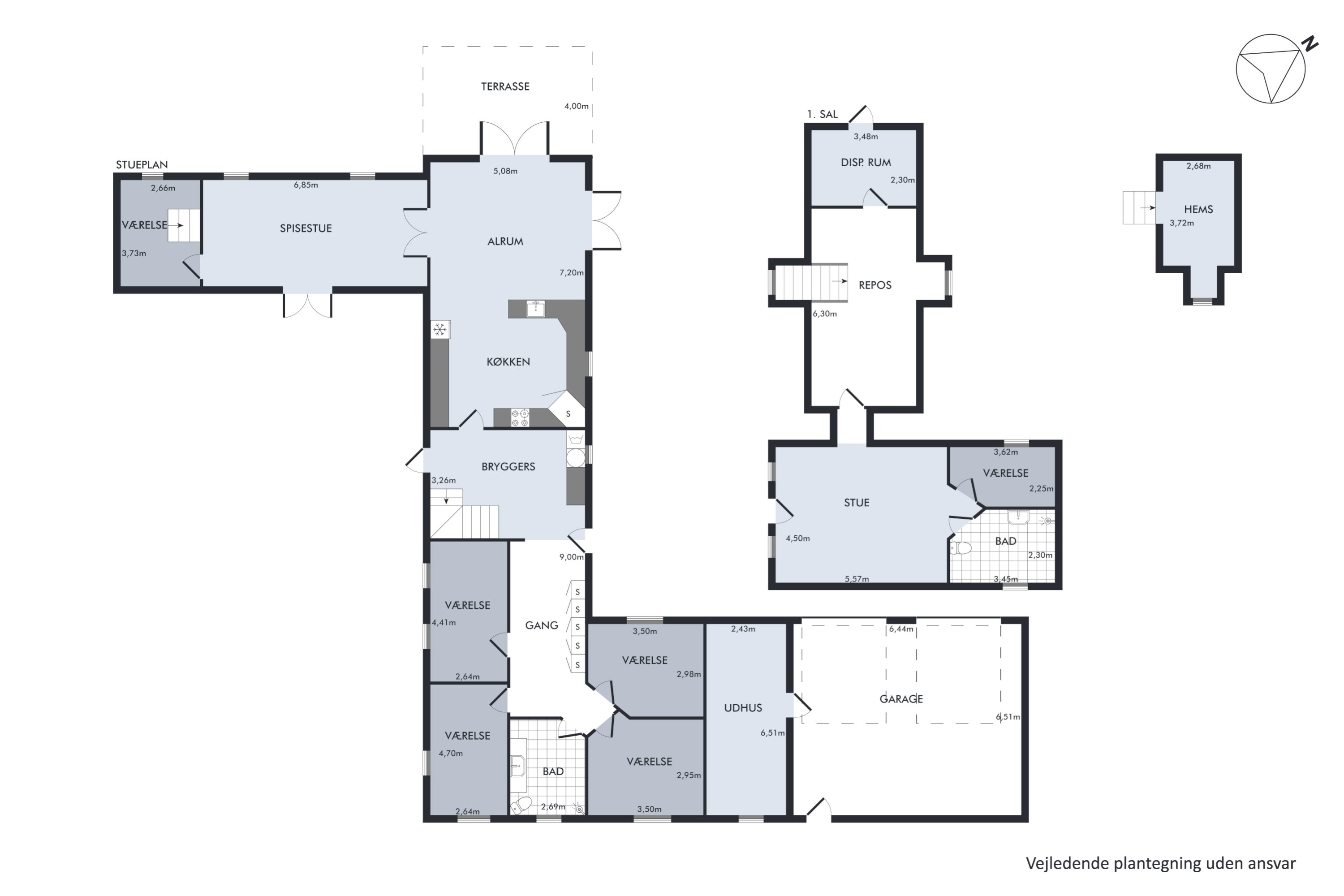 Plantegninger billede af Brødslevvejen 12, Ingstrup, 9480 Løkken