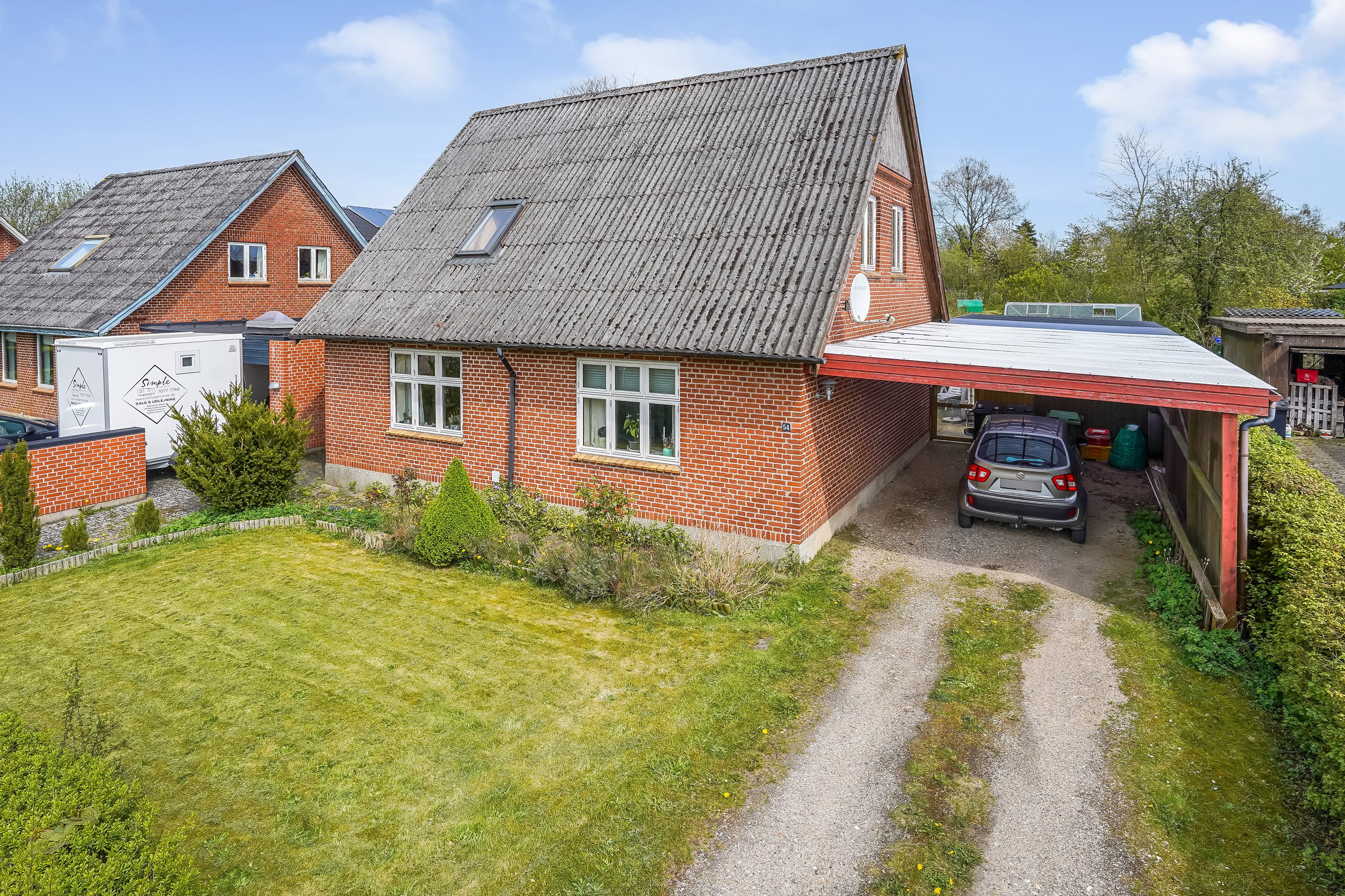 Fremhævet andet billede i fuldskærmstilstand. Billede af Vindelevvej 54, Vindelev, 7300 Jelling