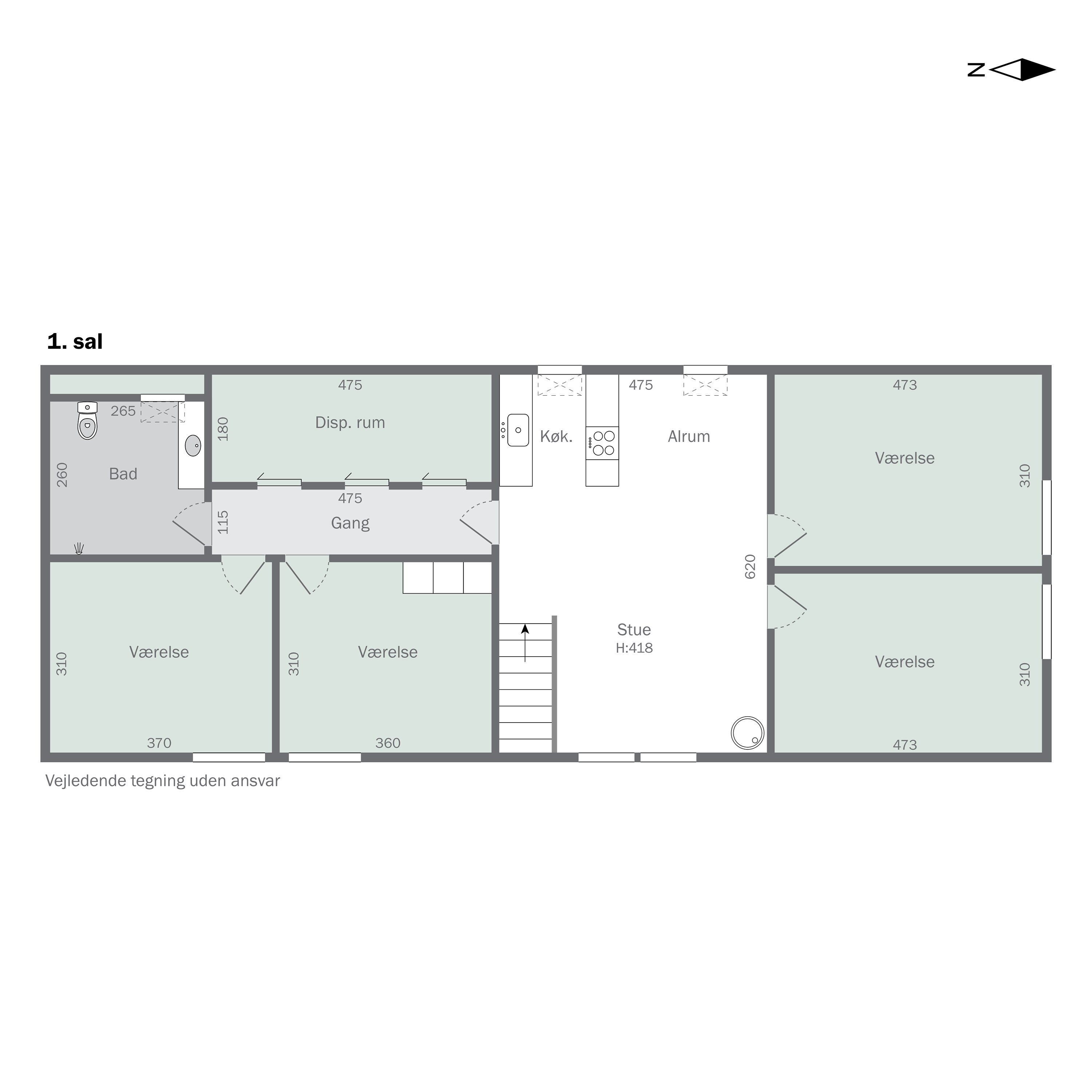 Plantegninger billede af Holmevej 5, 4390 Vipperød