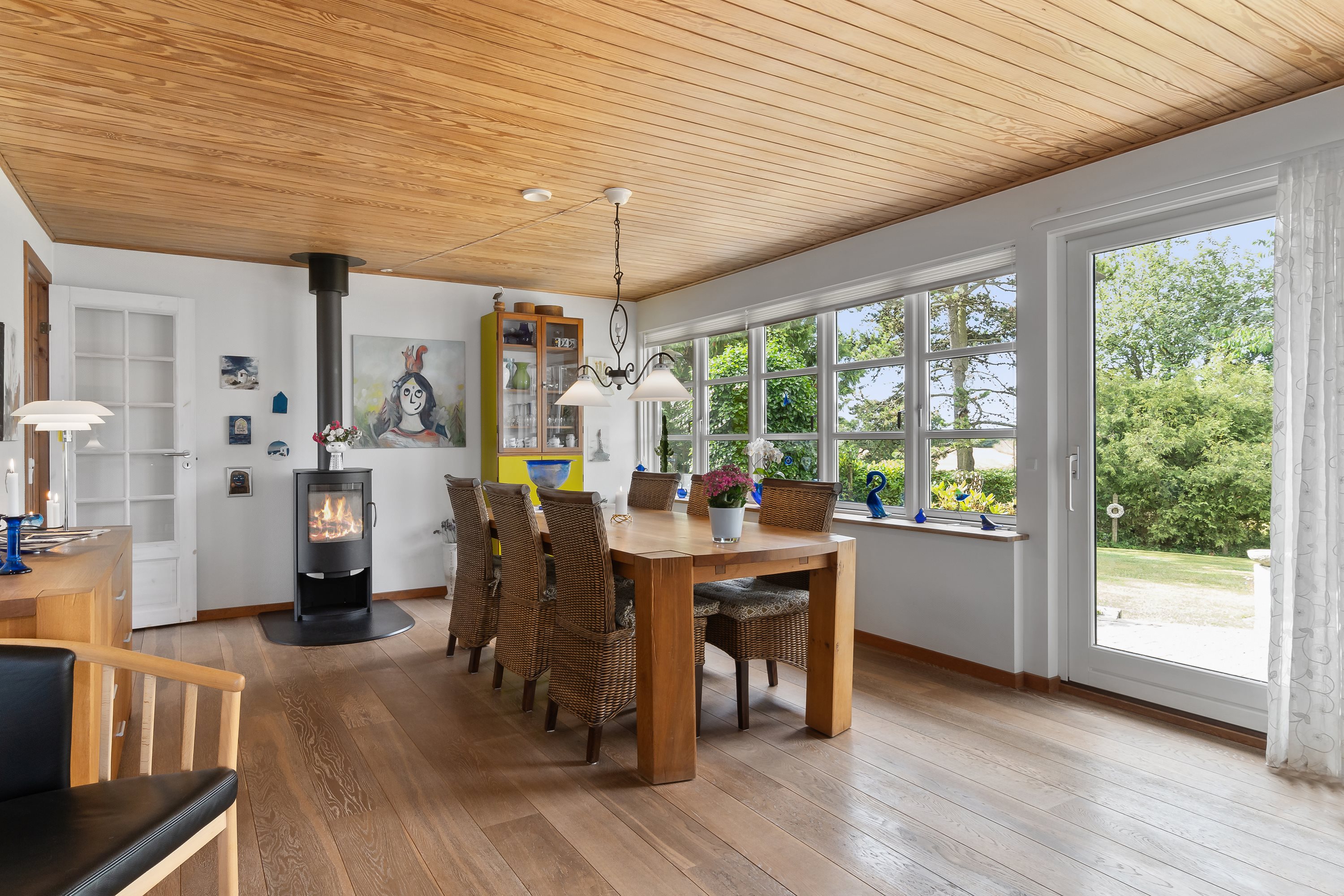 Fremhævet stue billede i fuldskærmstilstand. Billede af Kirkebjergvej 4, 4623 Lille Skensved