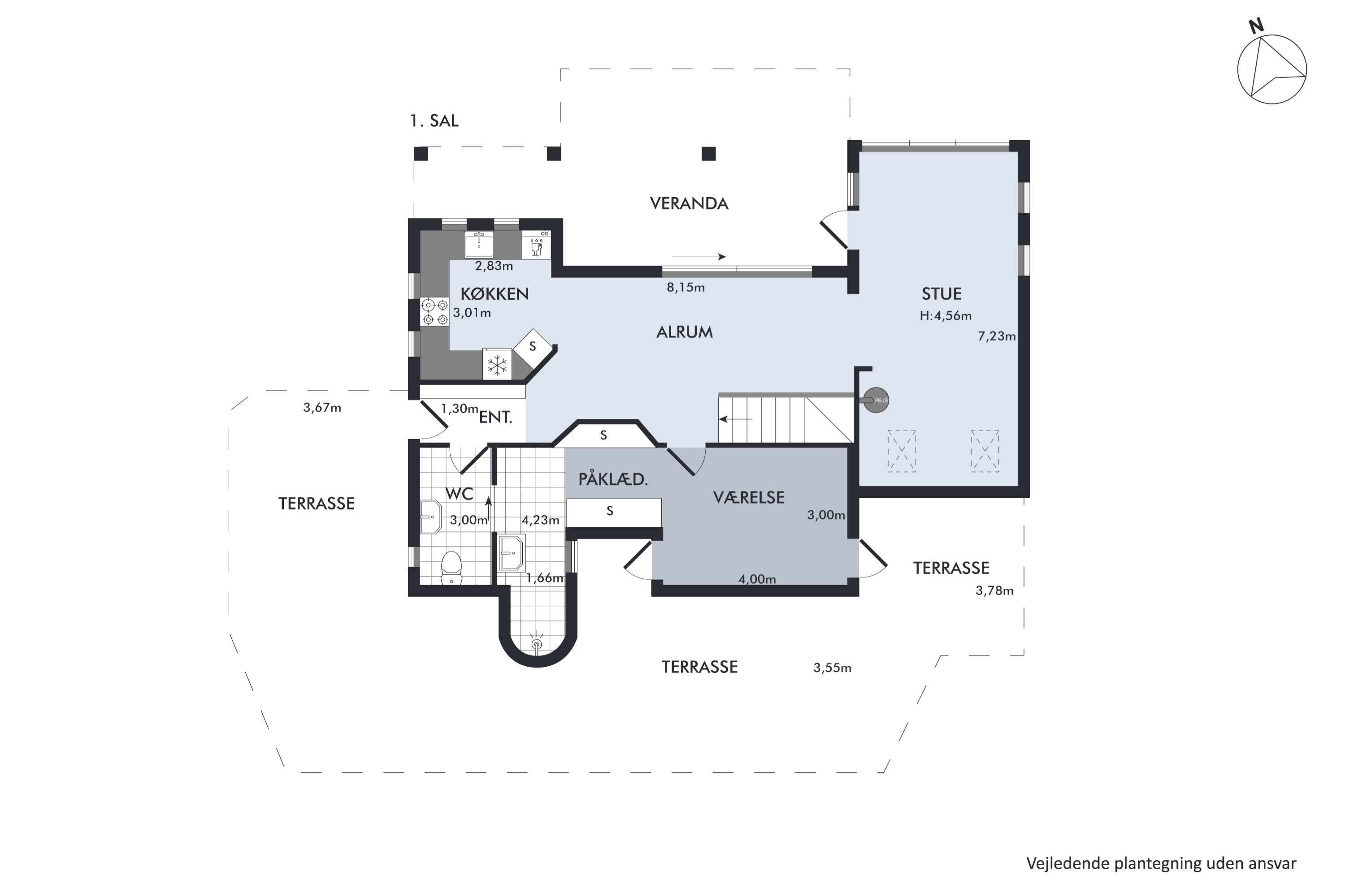Plantegninger billede af Kystvejen 328, 4671 Strøby