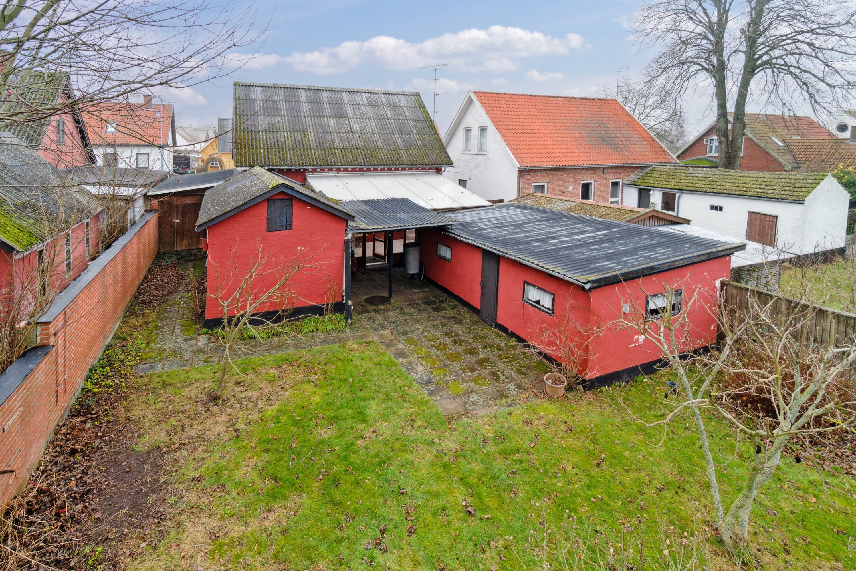 Fremhævet luftfoto billede i fuldskærmstilstand. Billede af Klemens Storegade 7, 3782 Klemensker