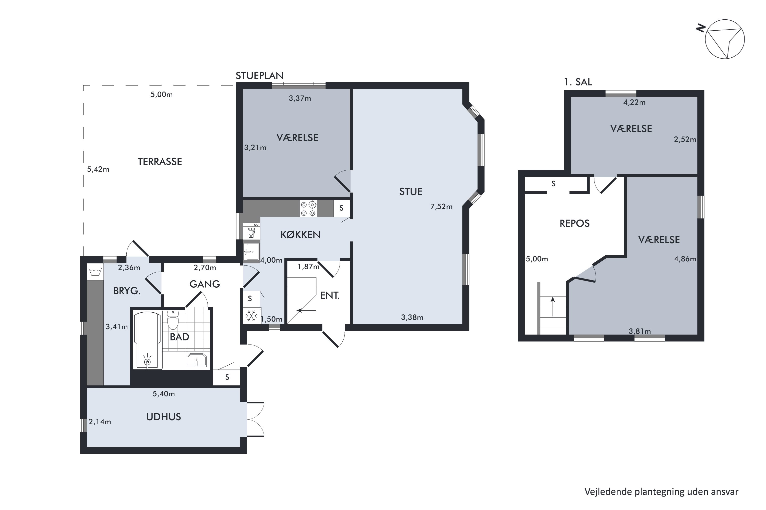 Plantegninger billede af Ørstedsvej 1, 9460 Brovst