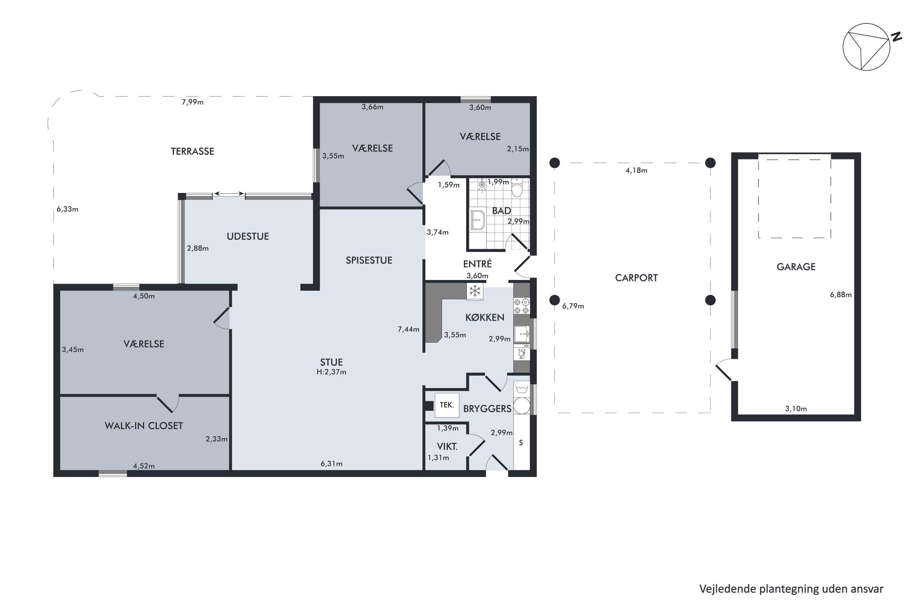 Plantegninger billede af Møllevej 1, 4293 Dianalund
