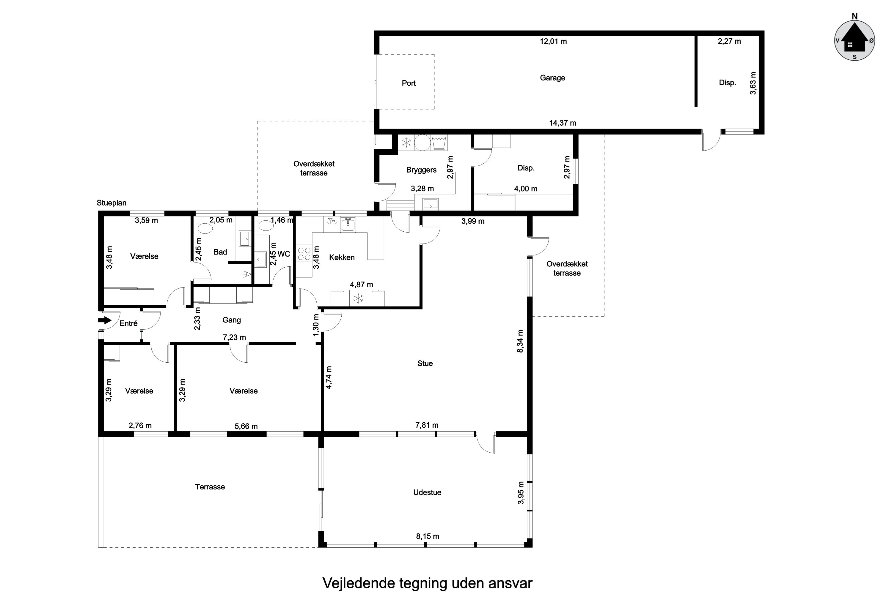 Plantegninger billede af Nygade 9, Østrup, 9600 Aars