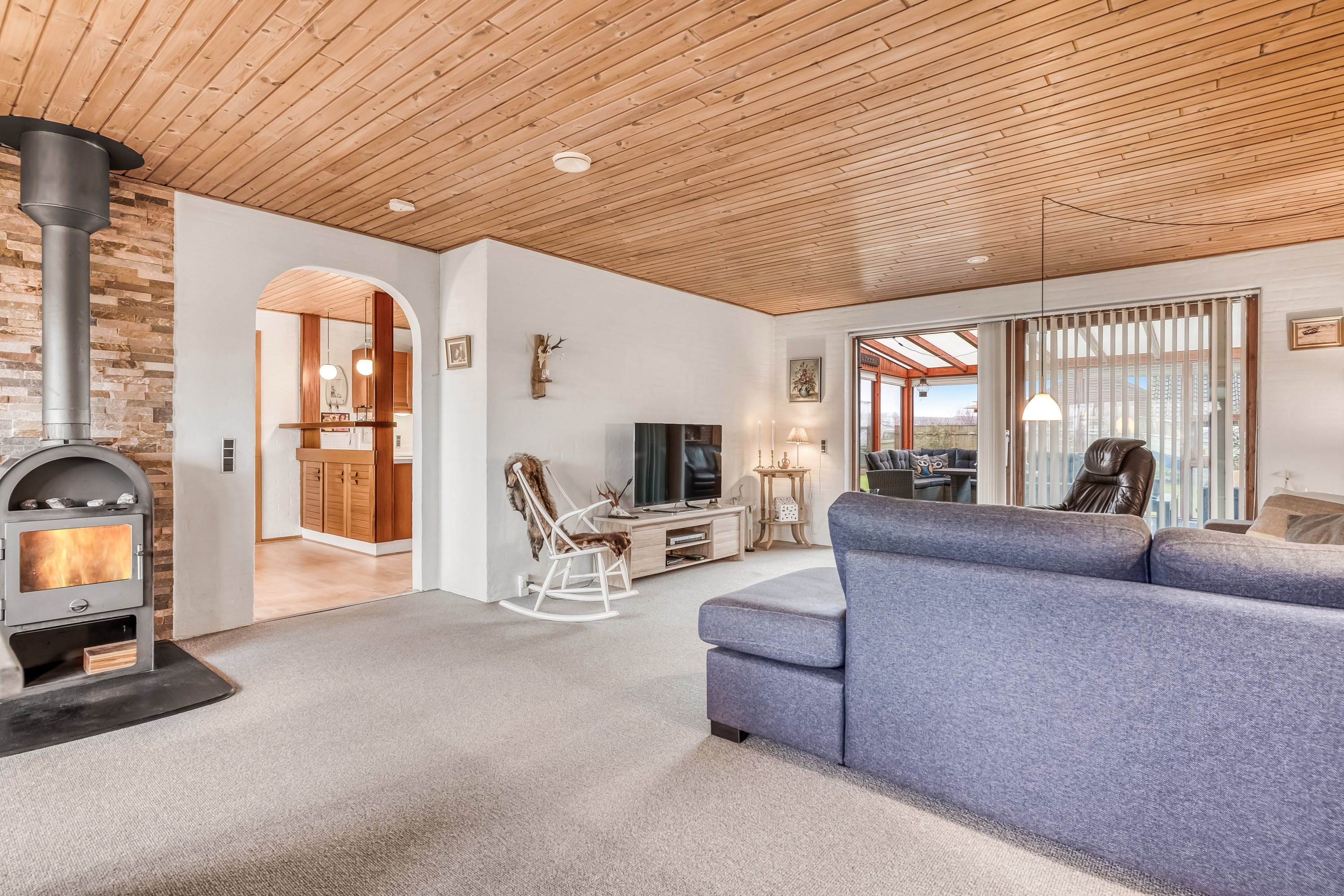 Fremhævet stue billede i fuldskærmstilstand. Billede af Sprogøvej 8A, 7680 Thyborøn