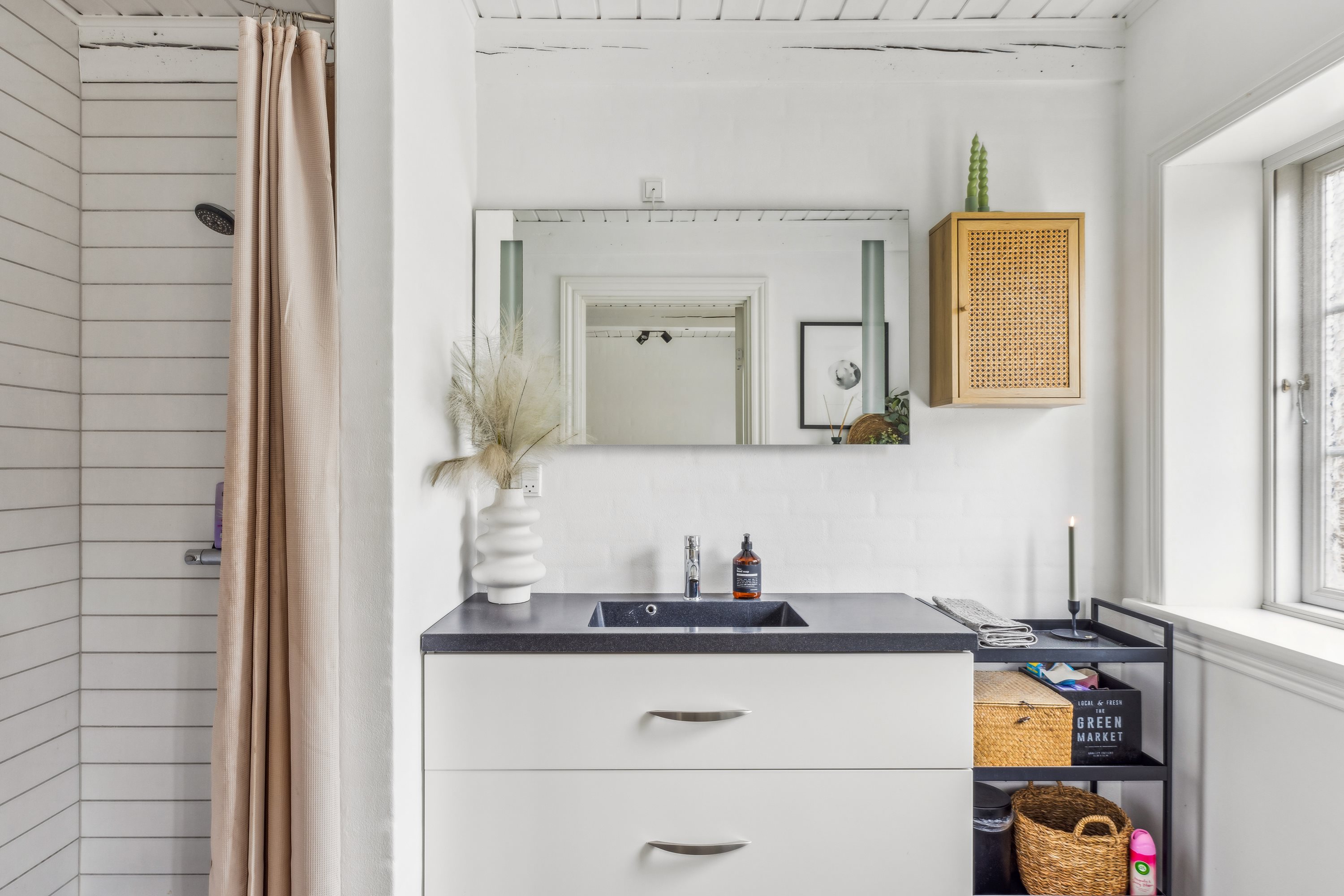 Fremhævet badeværelse billede i fuldskærmstilstand. Billede af Obbekjærvej 129, Obbekær, 6760 Ribe