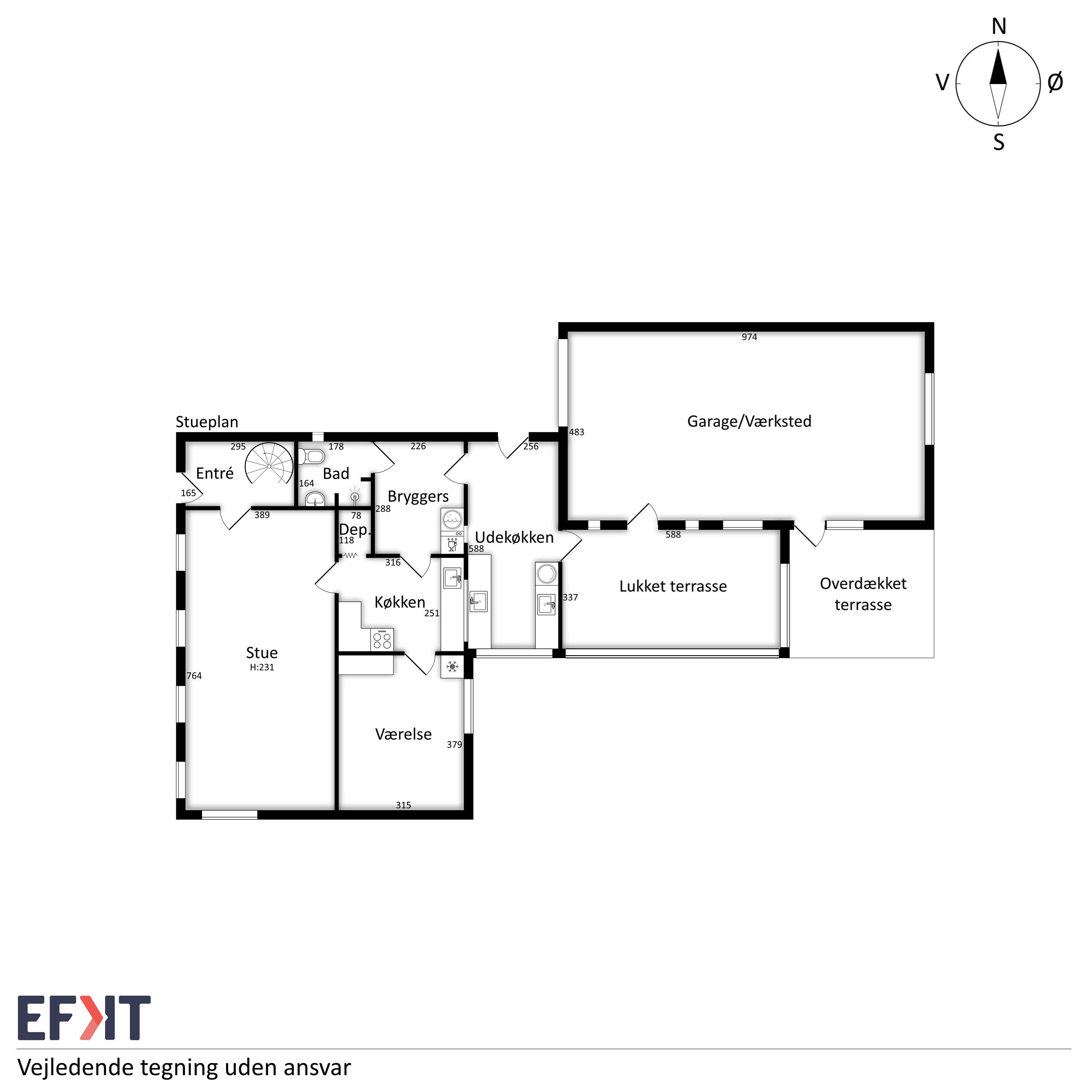 Plantegninger billede af Gl Hirtshalsvej 19, Vidstrup, 9800 Hjørring
