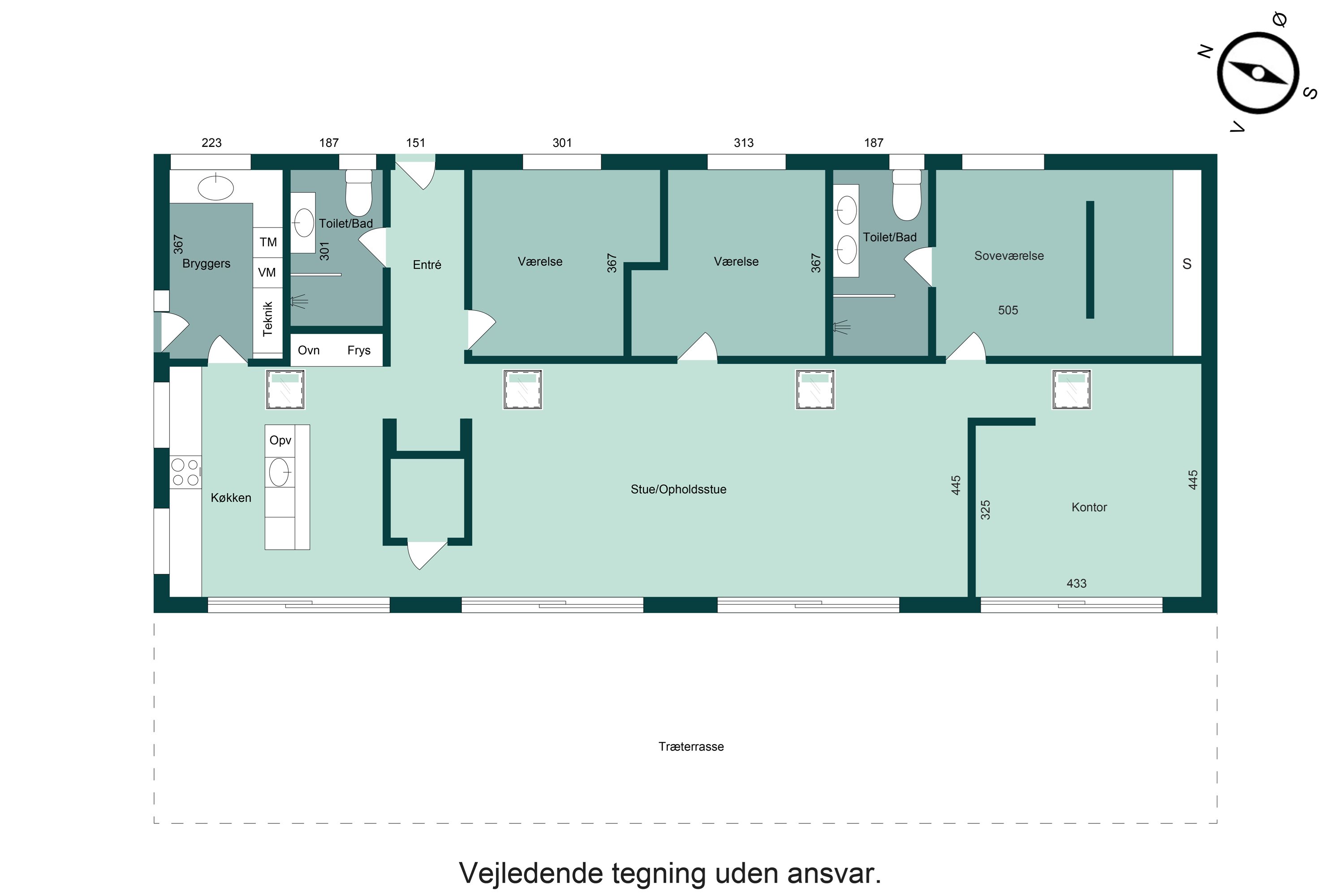 Plantegninger billede af Turkisvej 21, 8700 Horsens
