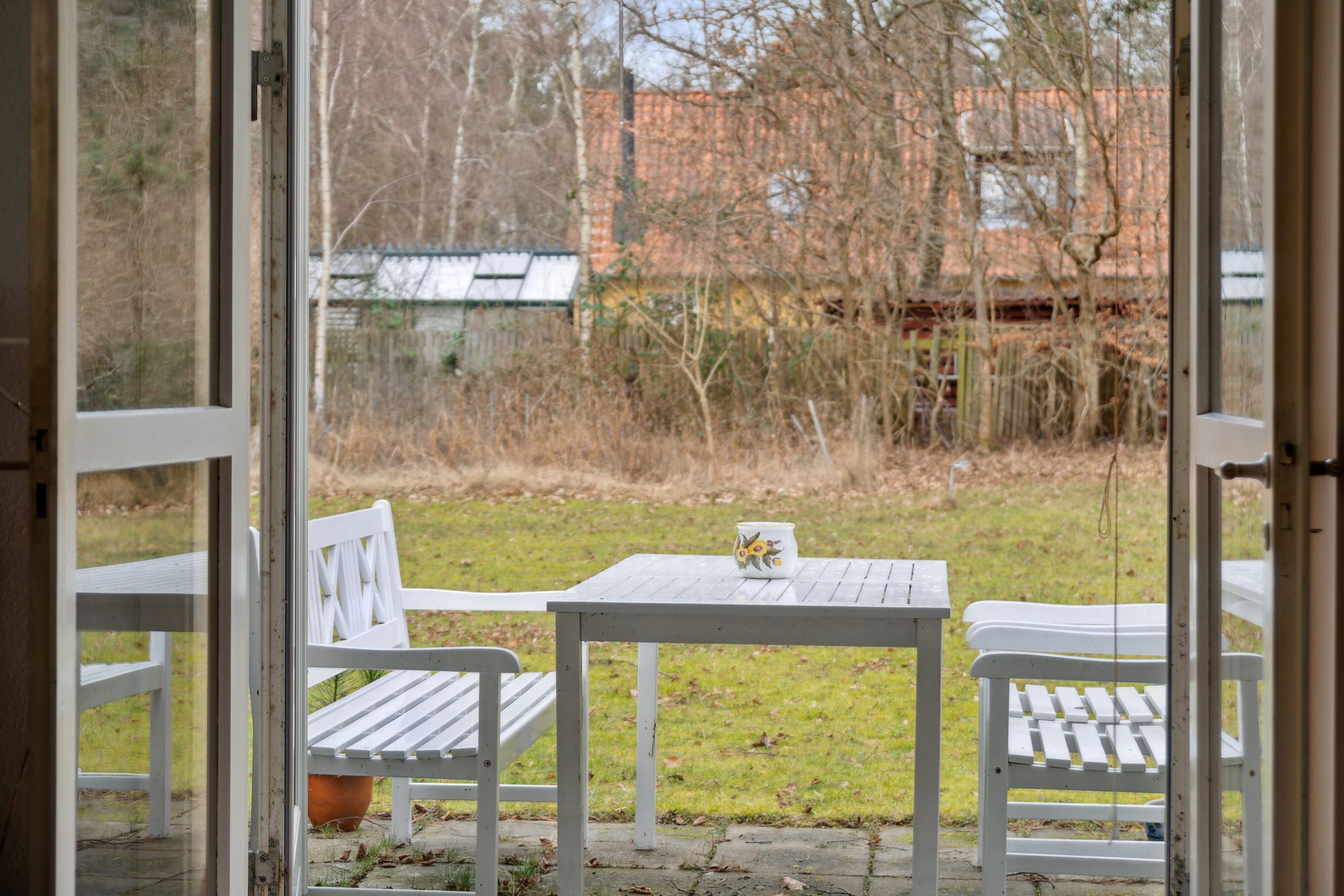 Fremhævet baghave billede i fuldskærmstilstand. Billede af Vej 11 3, Jyderup Lyng, 4560 Vig