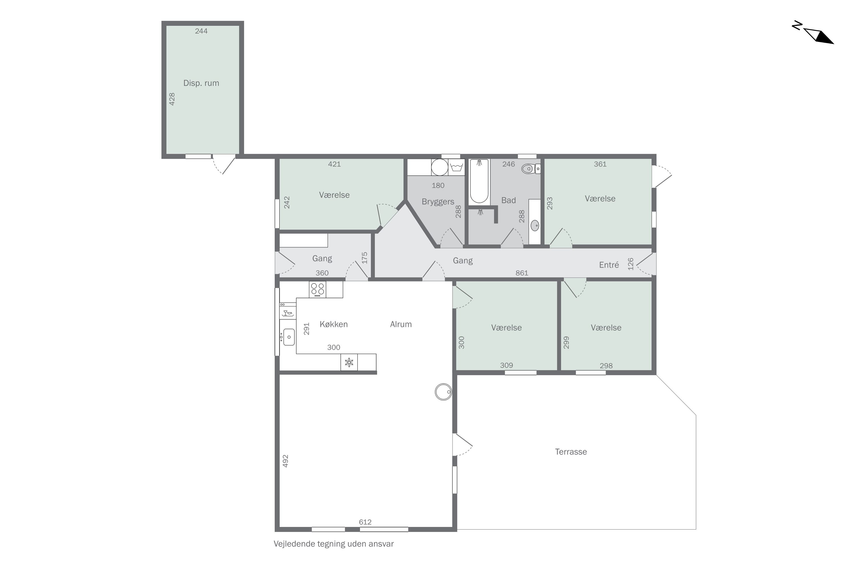 Plantegninger billede af Smedevangen 3, 4243 Rude