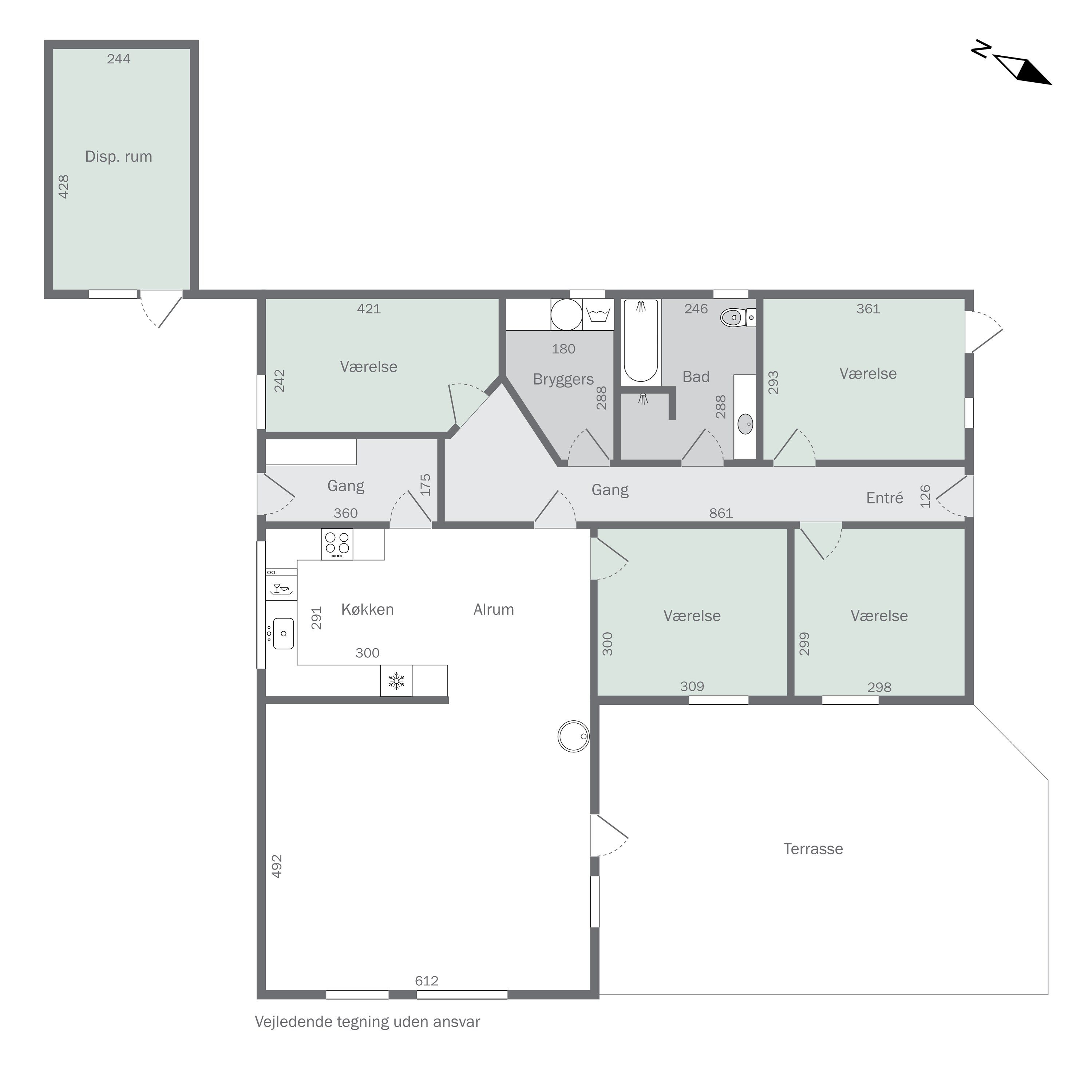 Plantegninger billede af Smedevangen 3, 4243 Rude