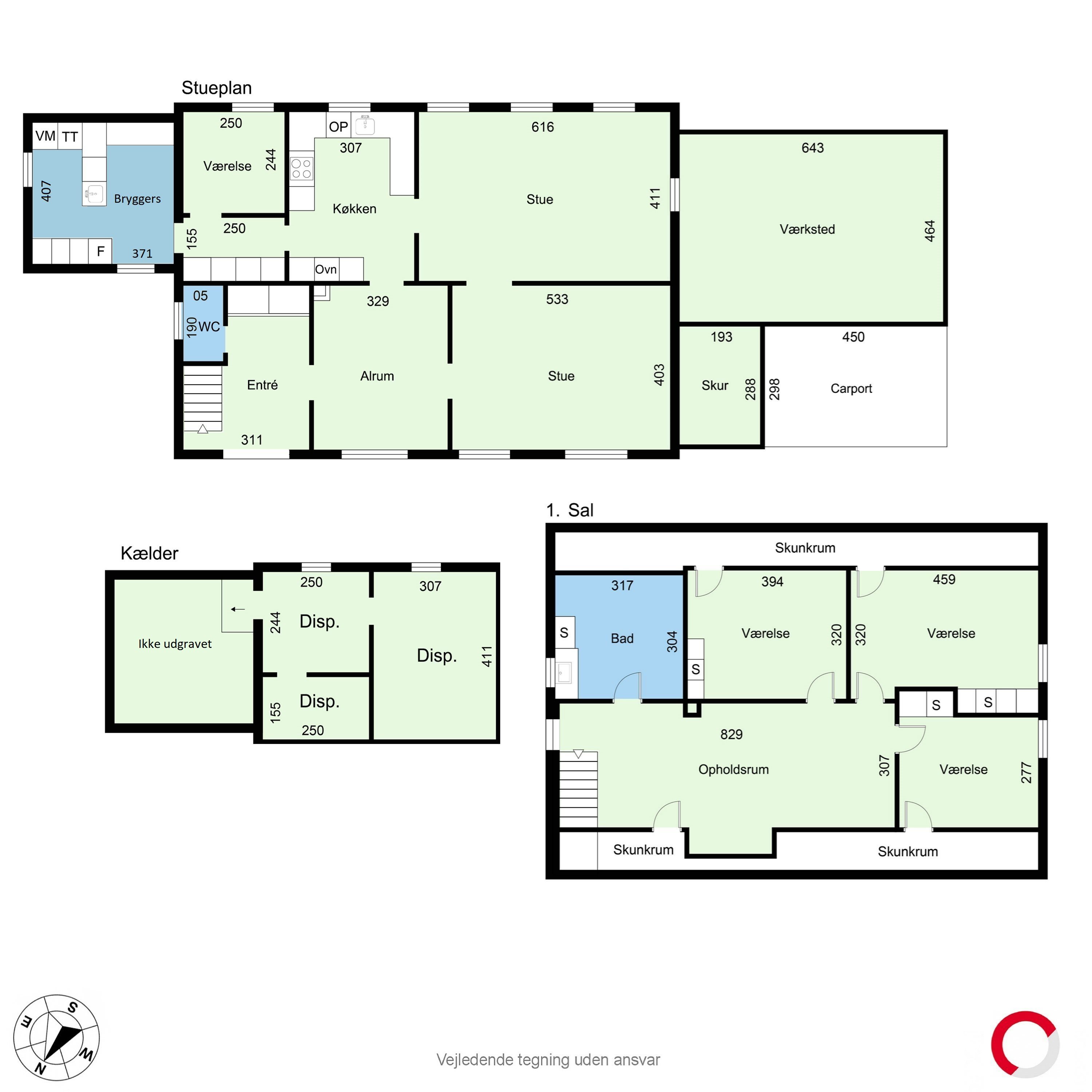 Plantegninger billede af Østerbyvej 1D, 8310 Tranbjerg J
