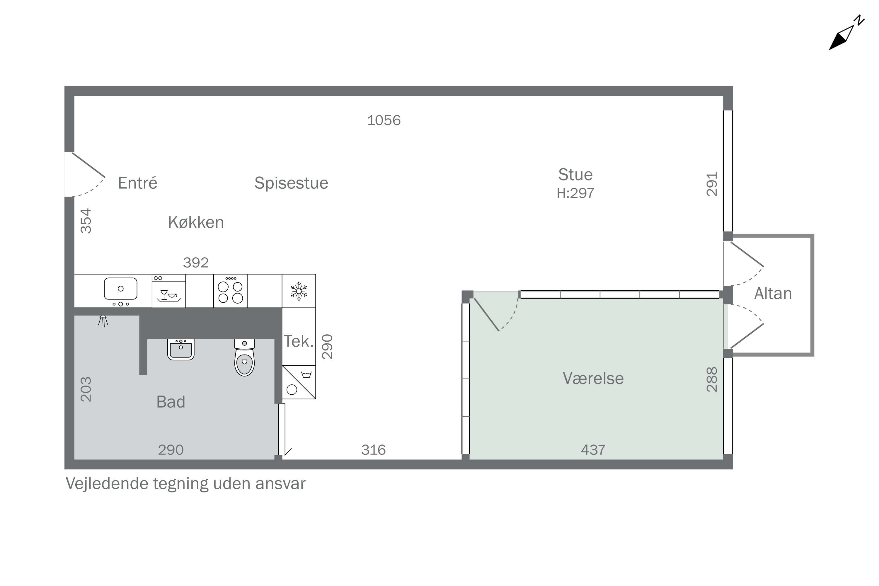 Plantegninger billede af (ER PÅ PAUSE) Islands Brygge 79A, 3. 3., 2300 København S