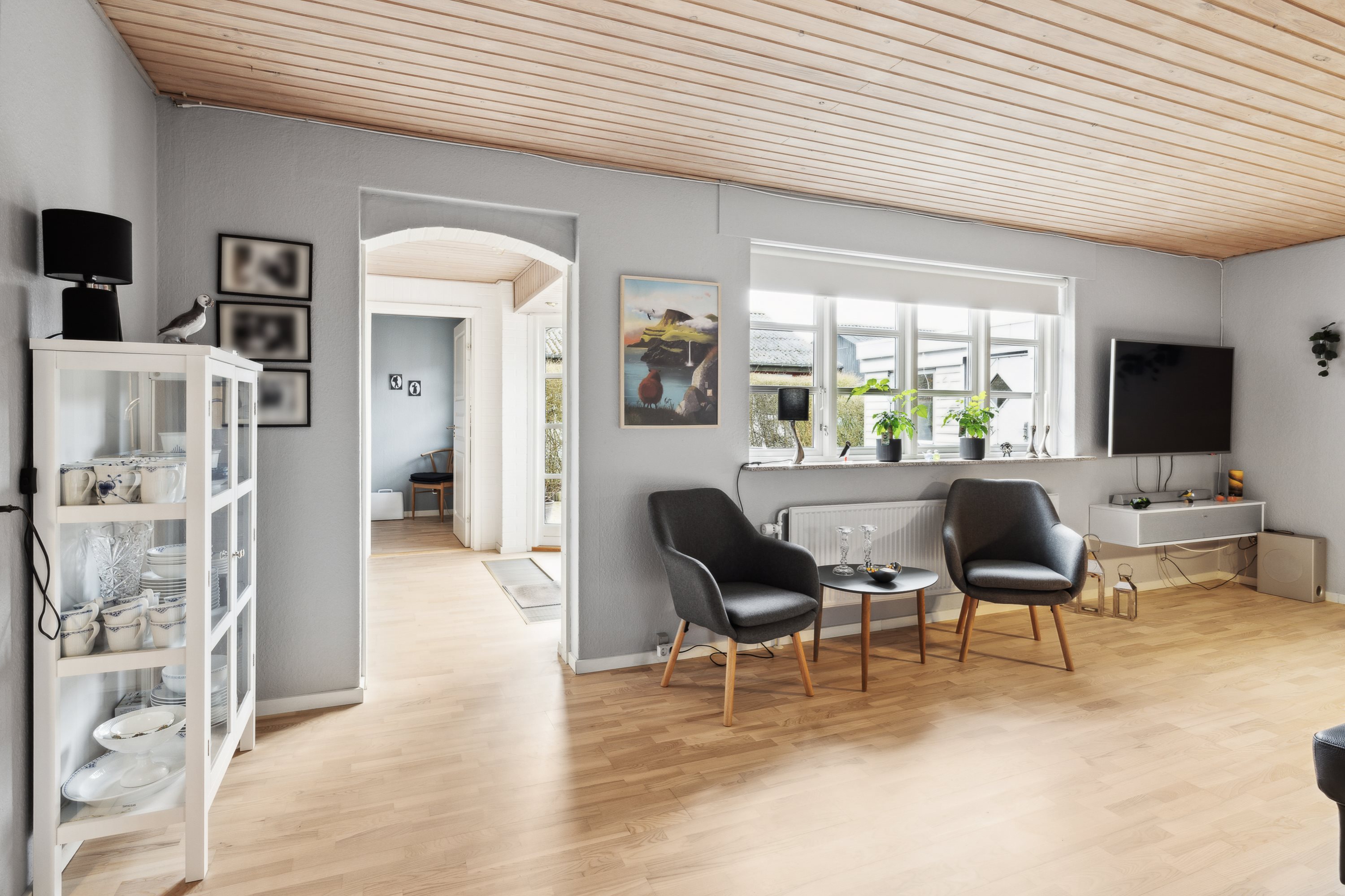 Fremhævet stue billede i fuldskærmstilstand. Billede af Stjærten 29, 8800 Viborg