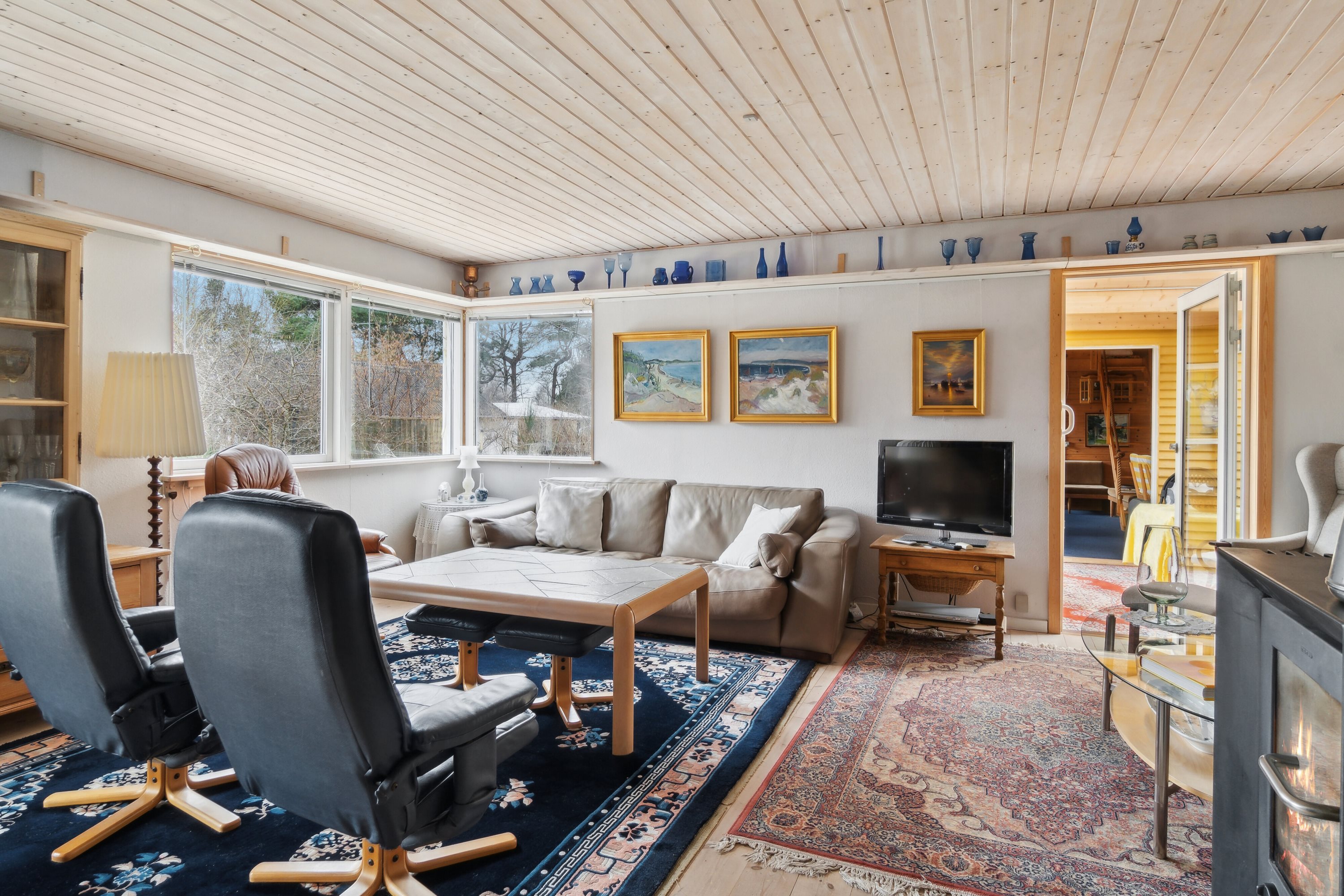 Fremhævet stue billede i fuldskærmstilstand. Billede af Rosendalen 39, 4500 Nykøbing Sj