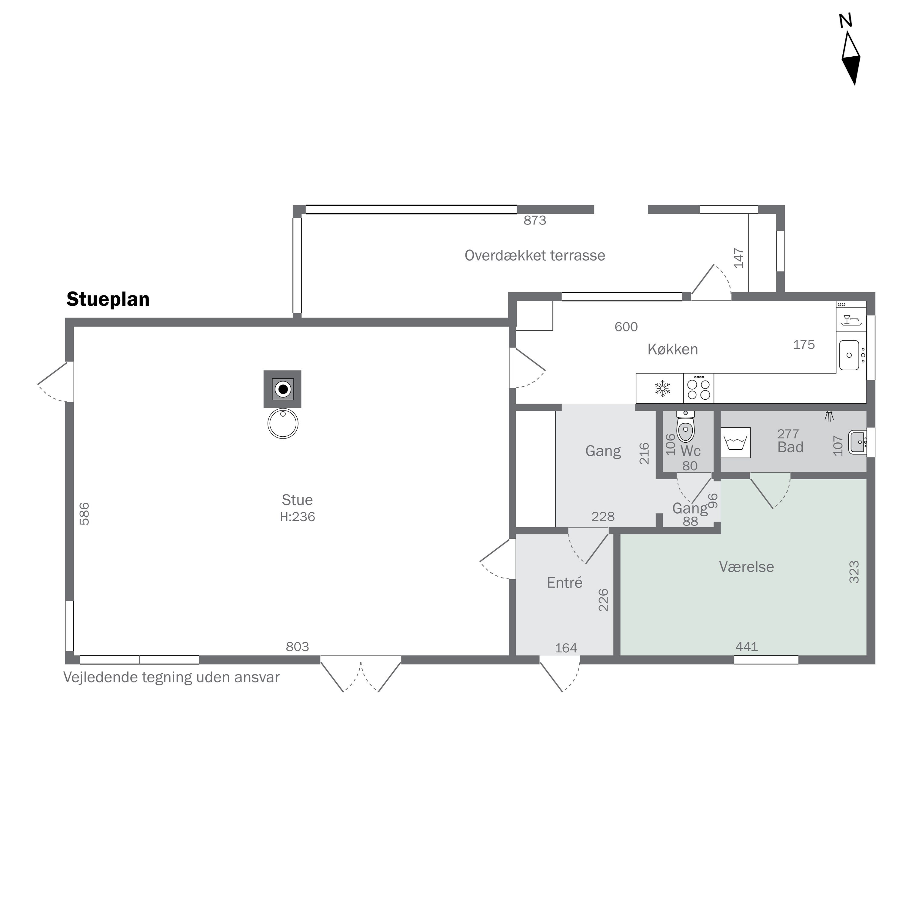 Plantegninger billede af Rosendalen 39, 4500 Nykøbing Sj