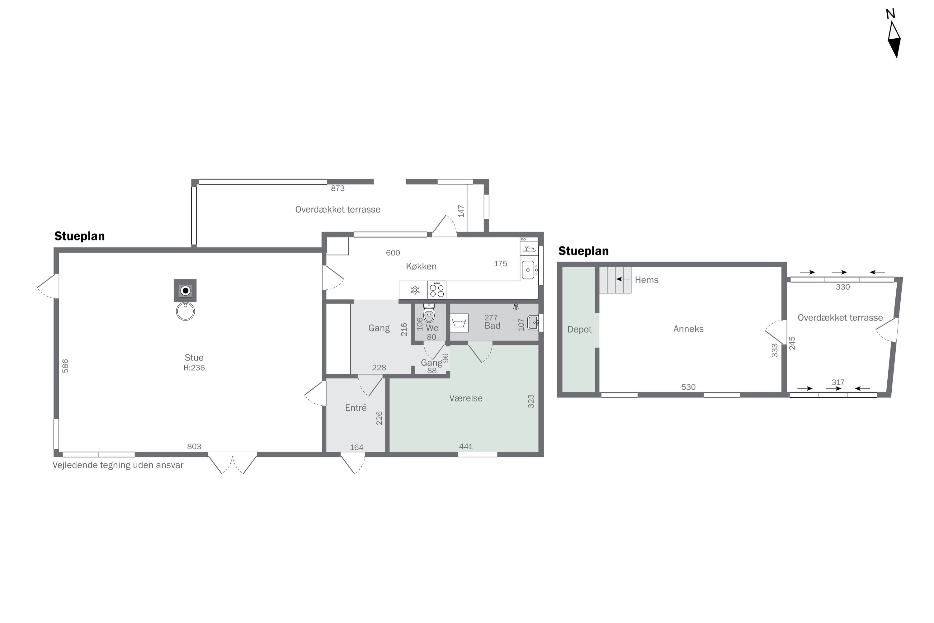 Plantegninger billede af Rosendalen 39, 4500 Nykøbing Sj