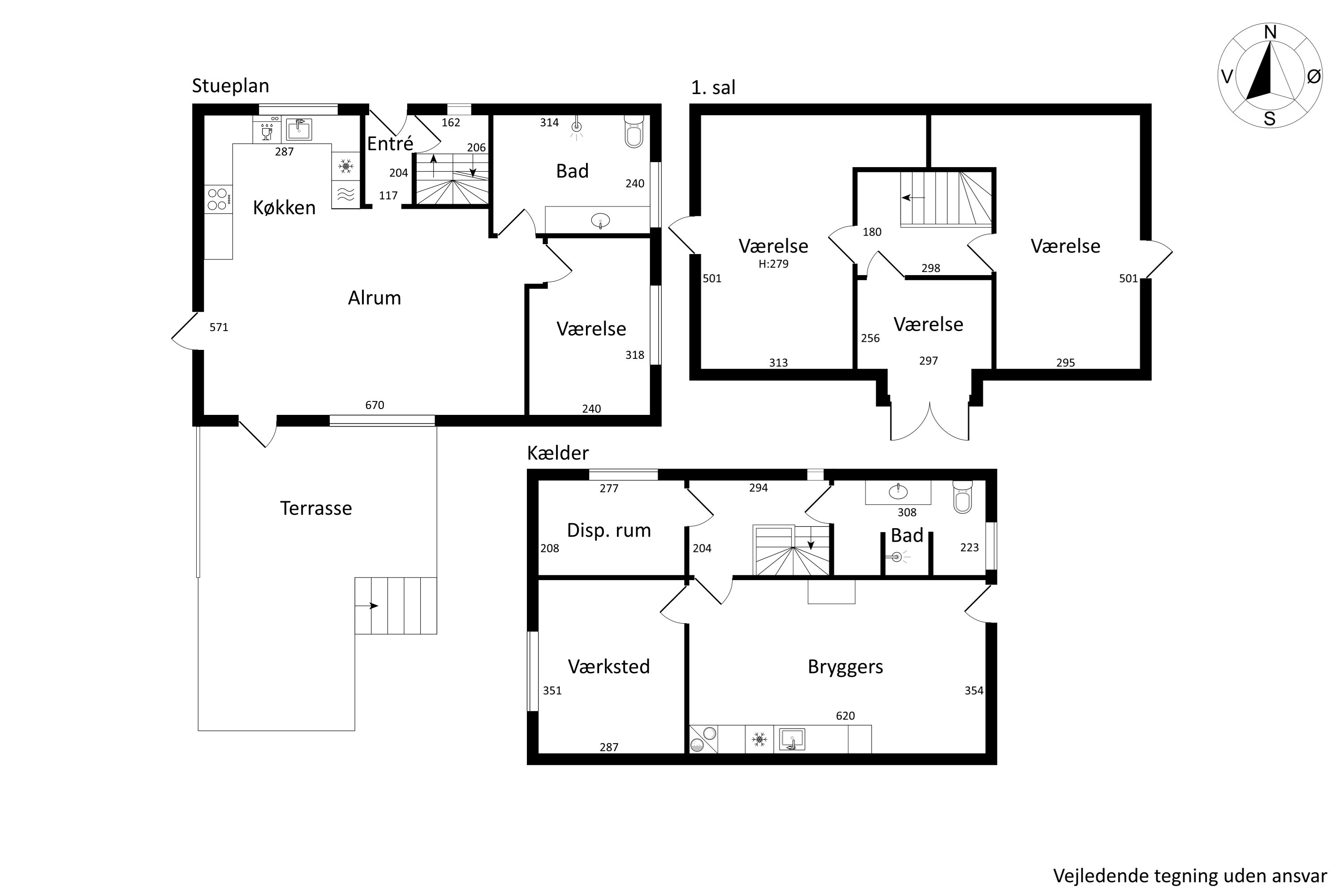 Plantegninger billede af Lindevej 10, 5560 Aarup