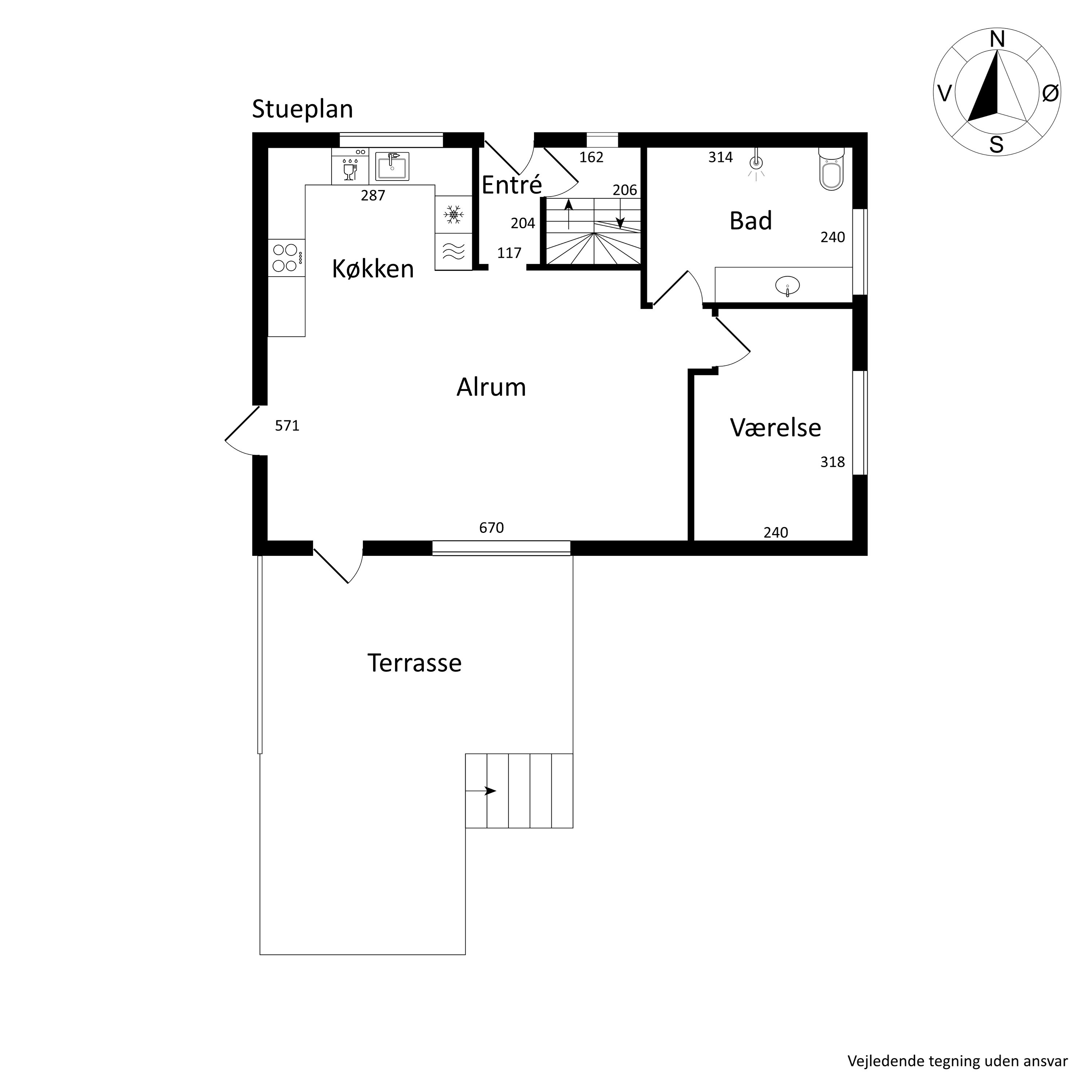 Plantegninger billede af Lindevej 10, 5560 Aarup