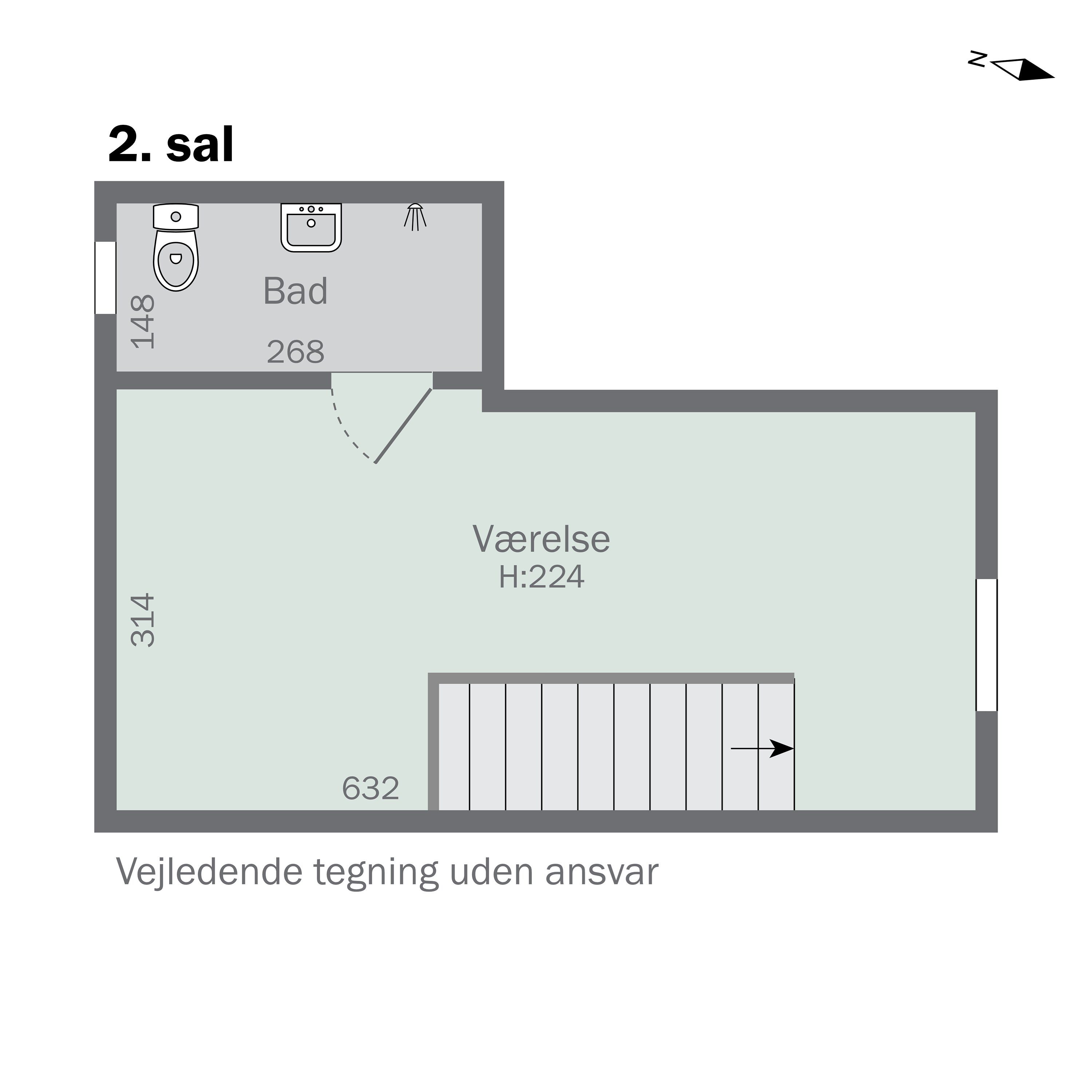 Plantegninger billede af Rødovrevej 348, 1. th., 2610 Rødovre