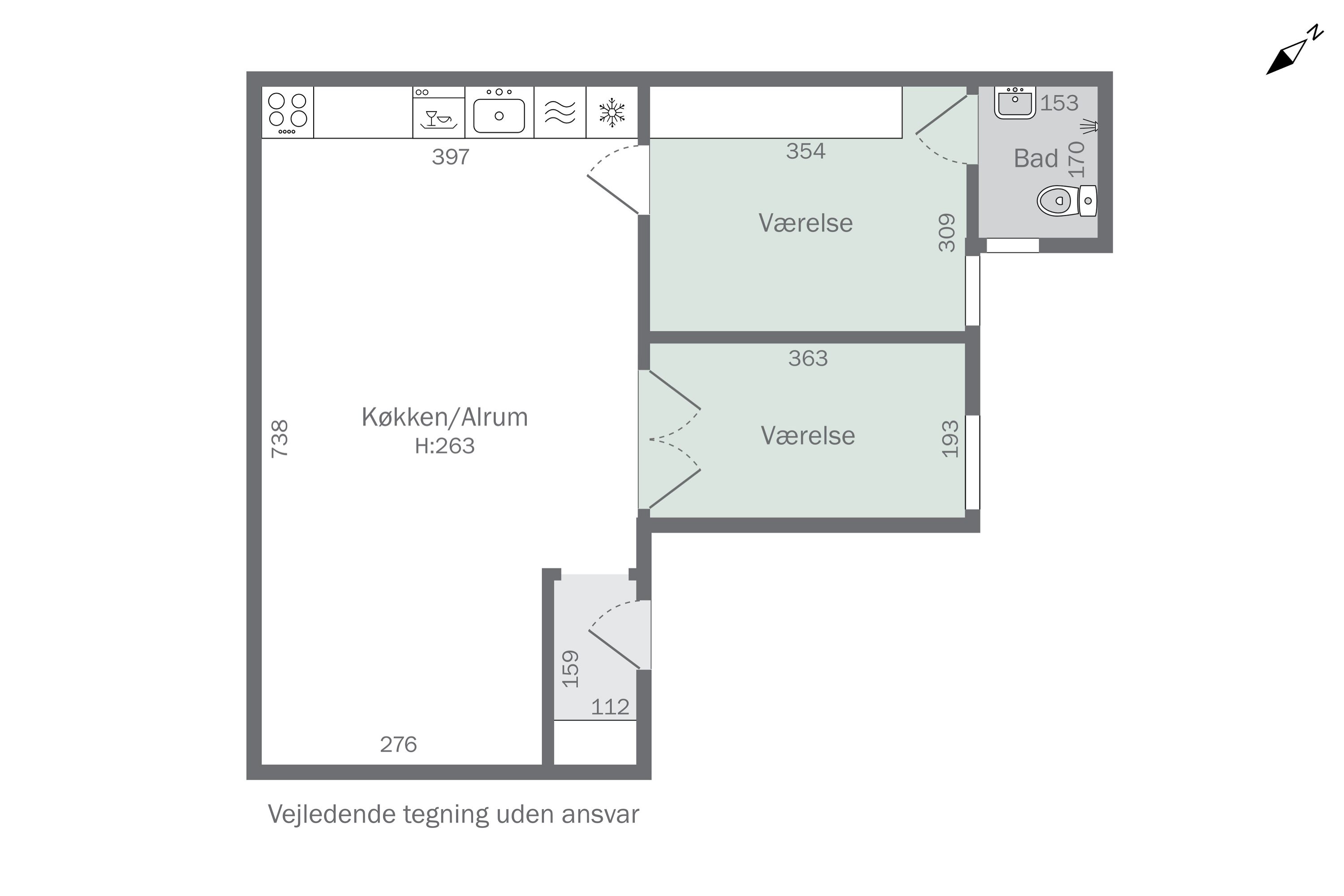 Plantegninger billede af Vesterbro 59, st.., 5000 Odense C
