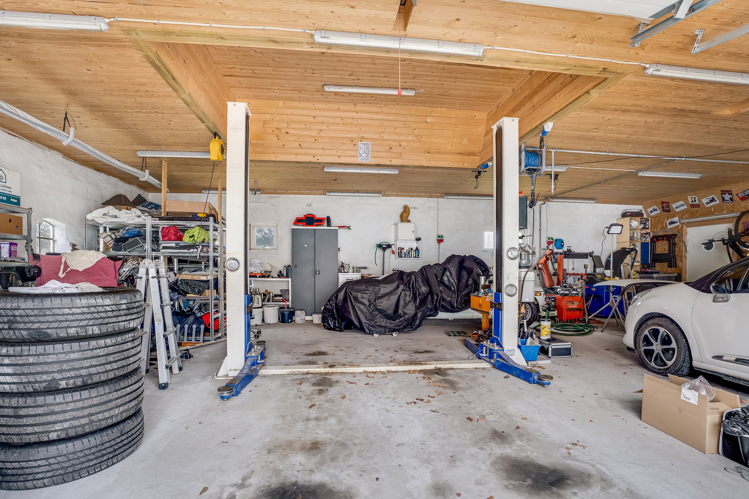 Fremhævet garage billede i fuldskærmstilstand. Billede af Maribovej 150, Forneby, 4990 Sakskøbing