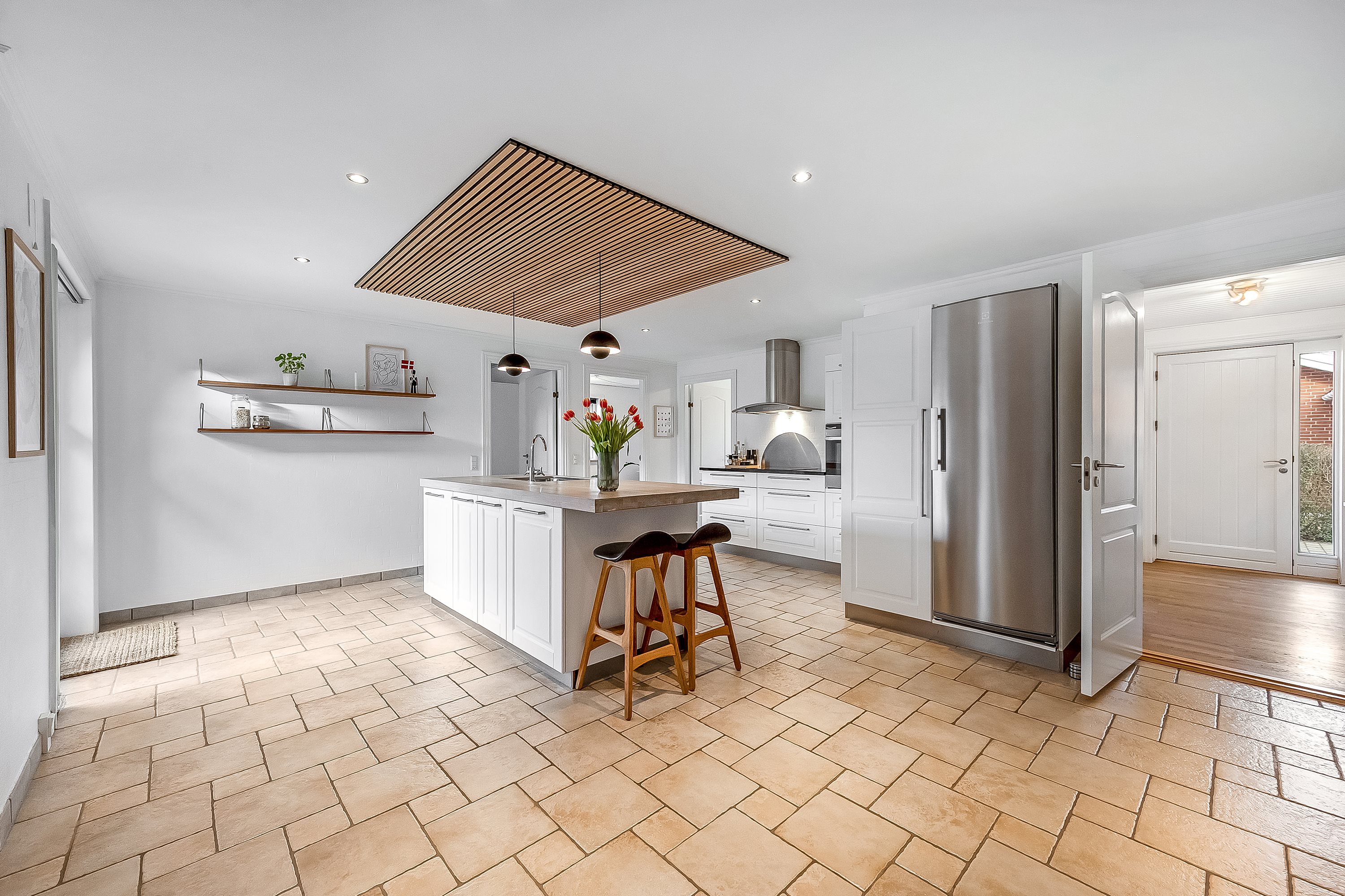 Fremhævet køkken alrum  billede i fuldskærmstilstand. Billede af Oldagervænget 22, 6900 Skjern