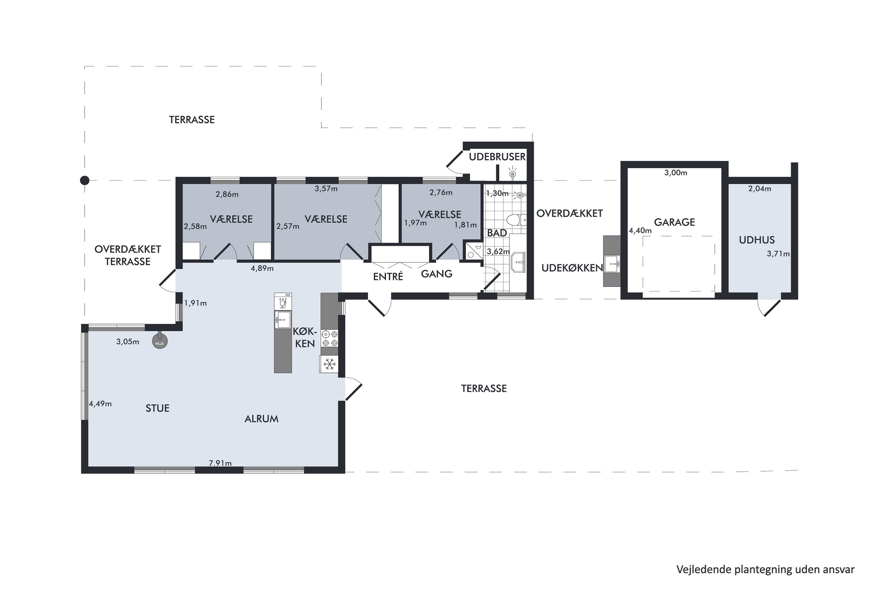 Plantegninger billede af Skråningen 42, Strands, 8420 Knebel