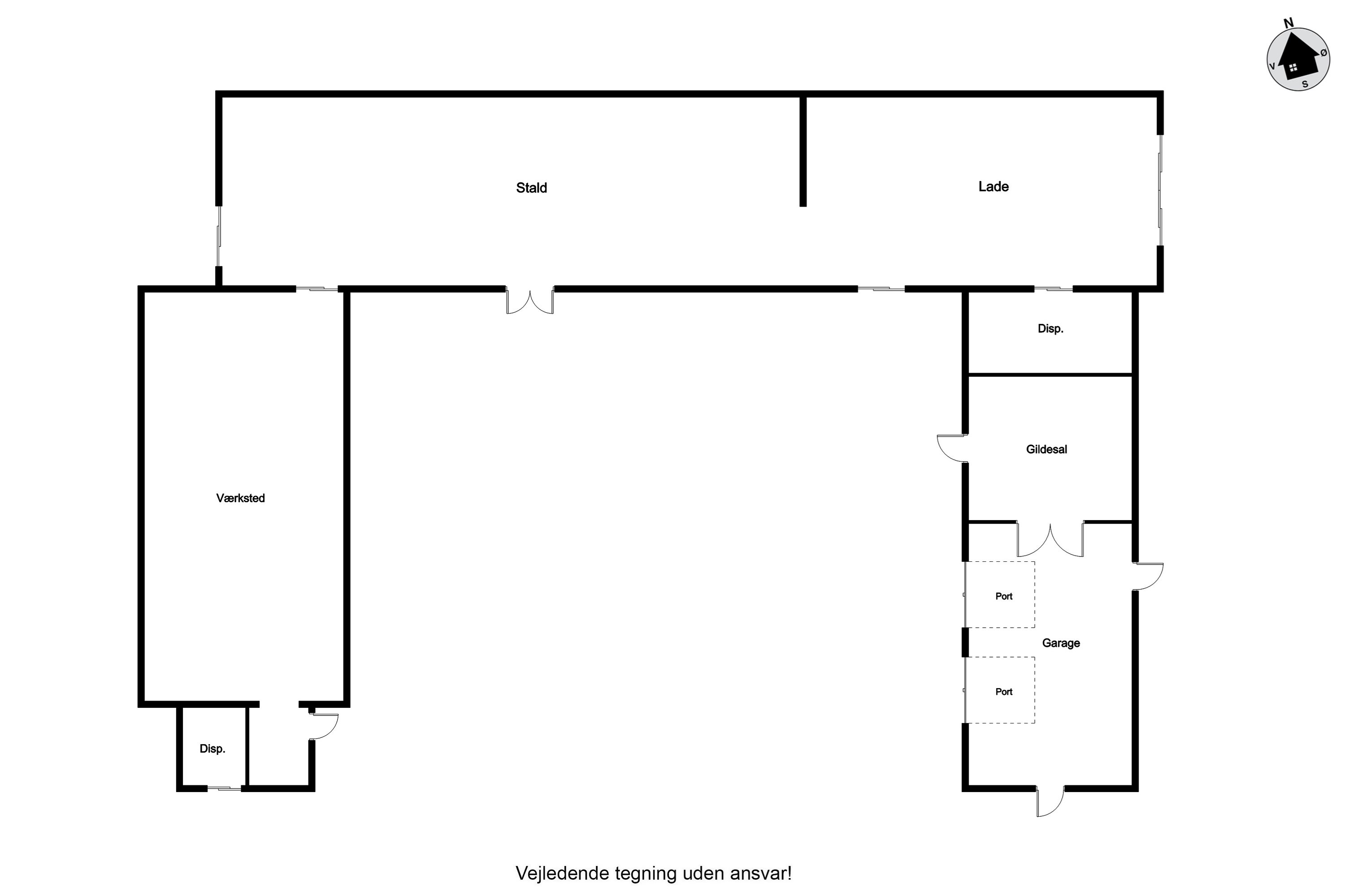 Plantegninger billede af Sdr. Kirkevej 56, Præstbro, 9330 Dronninglund