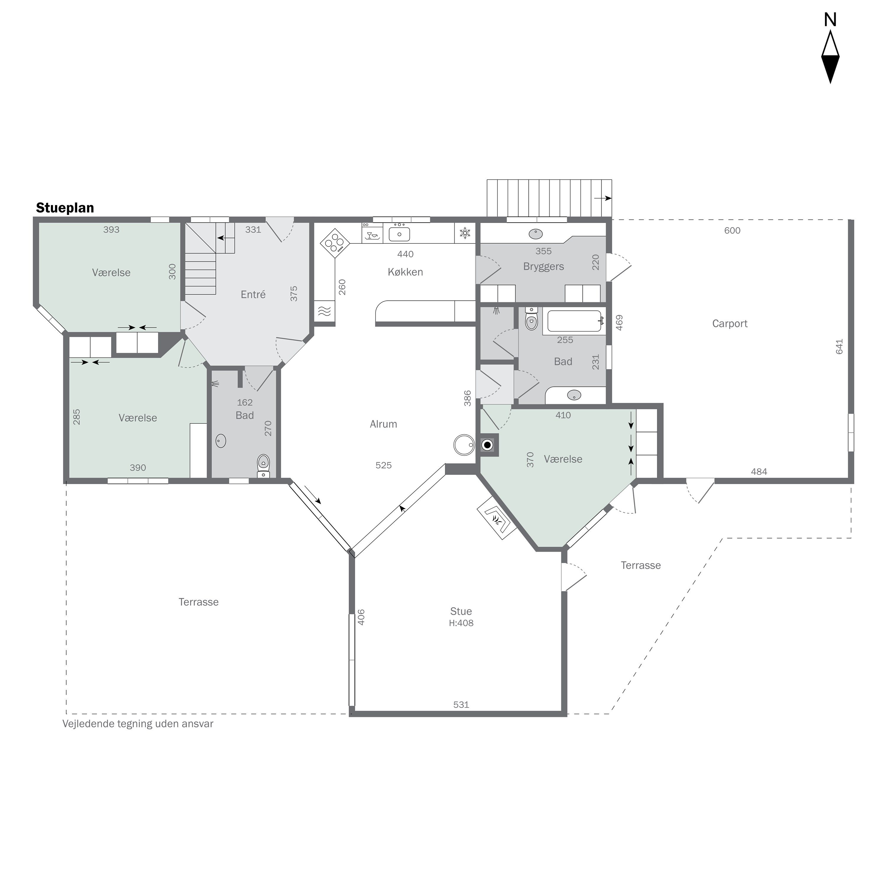 Plantegninger billede af Arresødalvej 11C, Vinderød, 3300 Frederiksværk